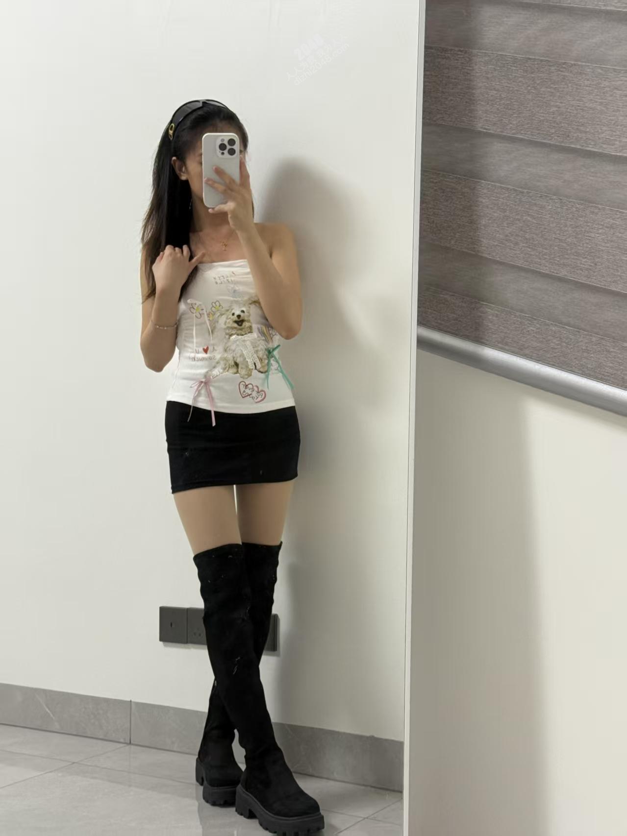 杨铃玉 肉丝玉足包臀裙【66P】