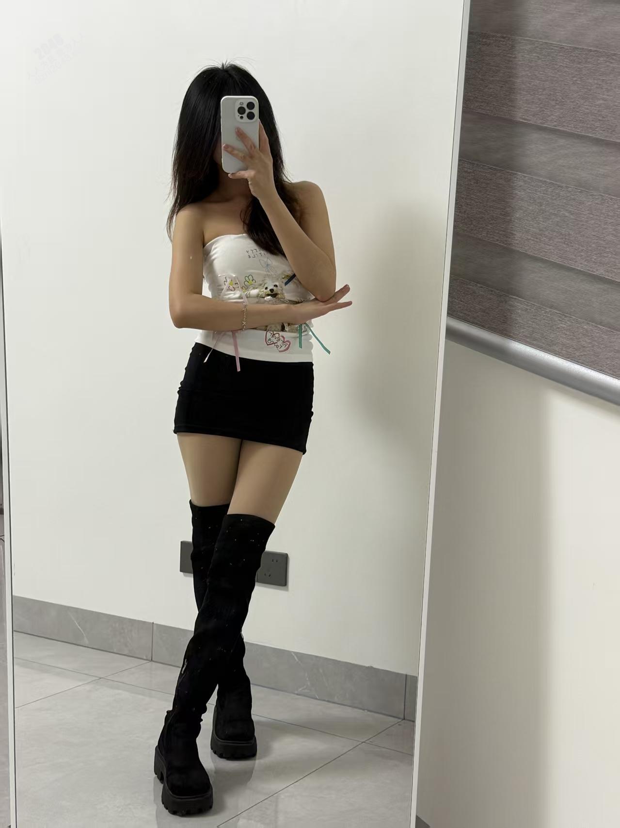 杨铃玉 肉丝玉足包臀裙【66P】