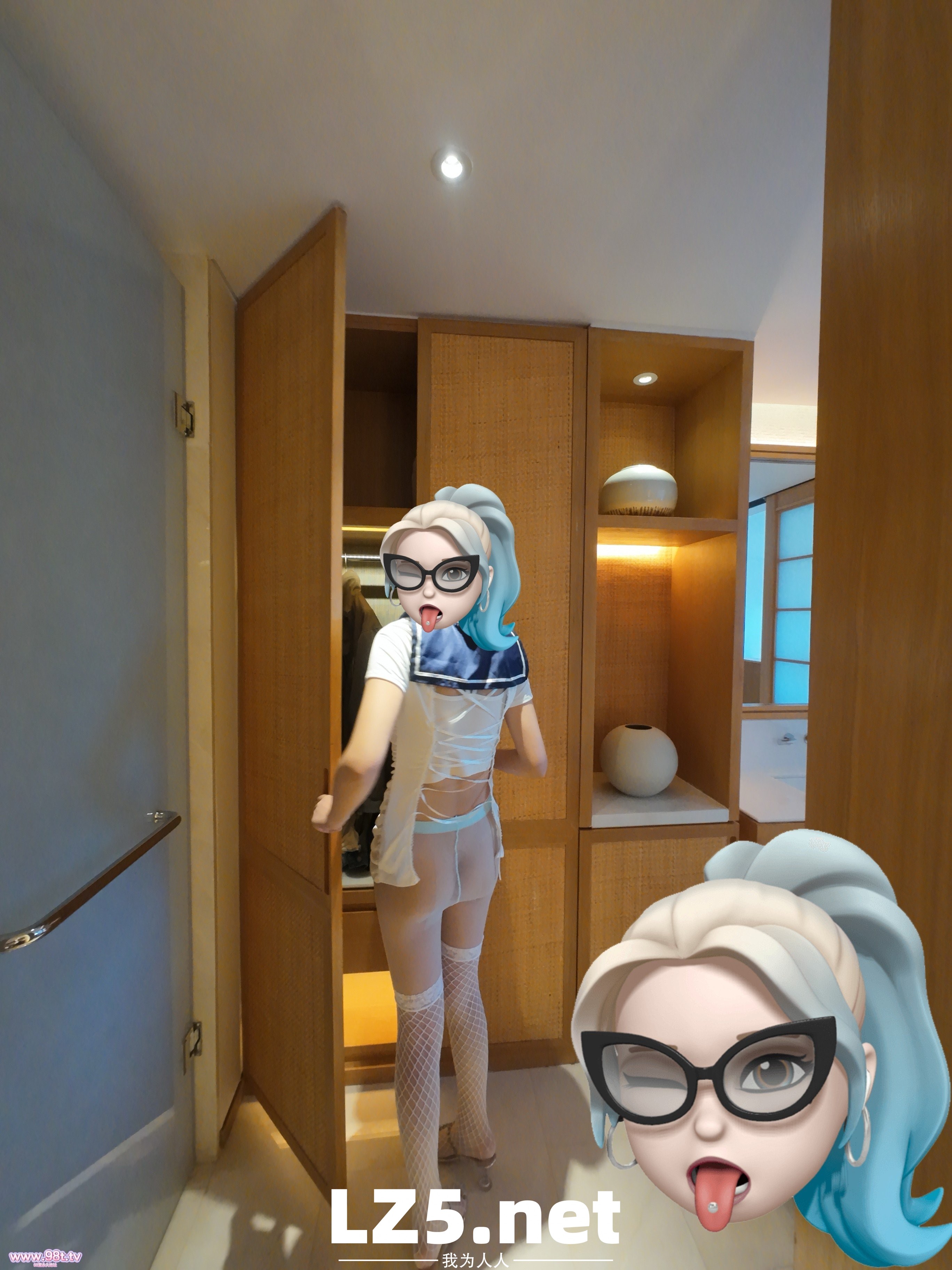 長い脚175の白丝学妹（17p+13gif+手势验证）