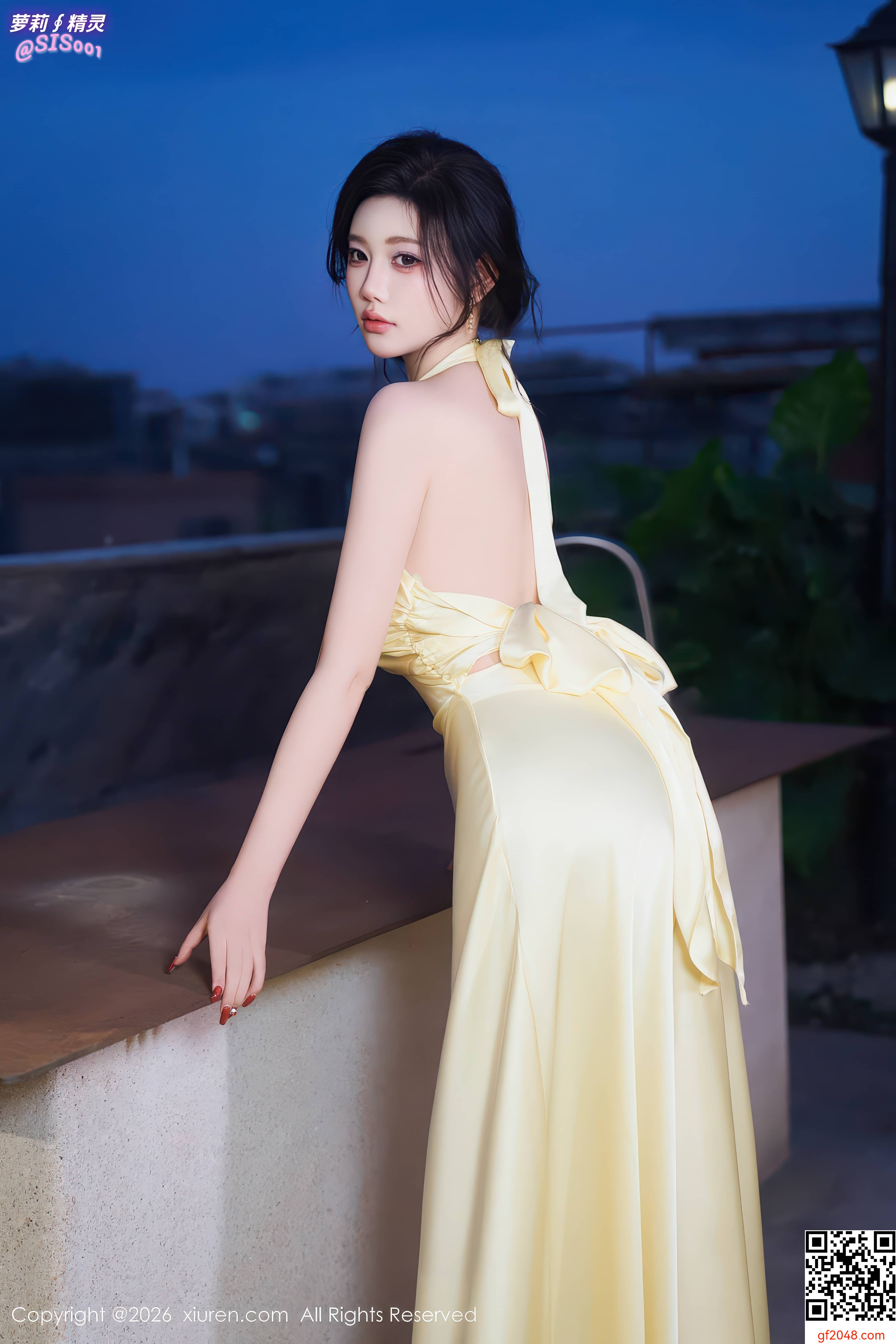 【达人组出品】[XiuRen秀人网] 2026.01.07 No.11206 杨晨晨. 性感黄色连衣裙露白色内衣配白丝吊袜秀美腿诱惑写真 [76P]