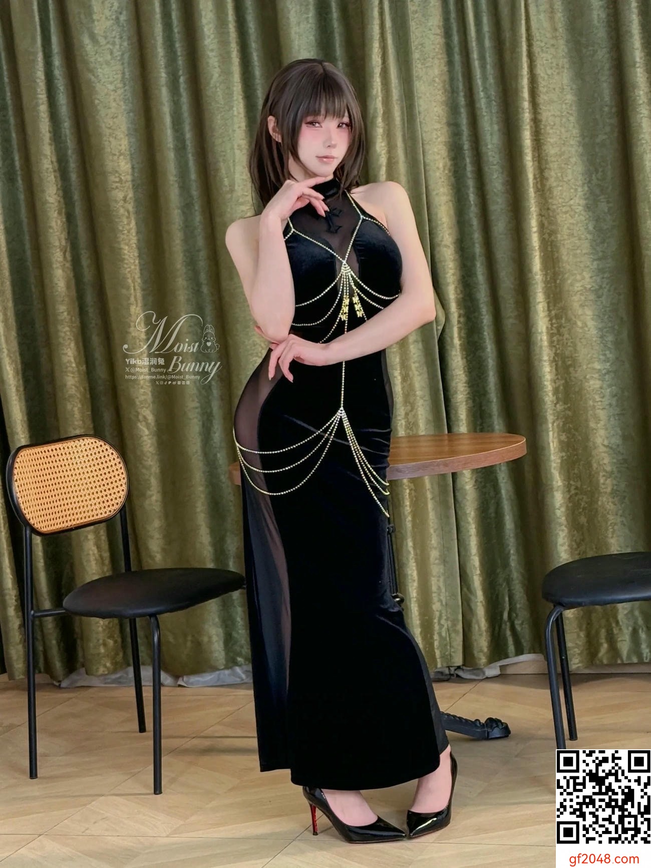【網路收集系列】咬一口兔娘 黑色麗花【34P】