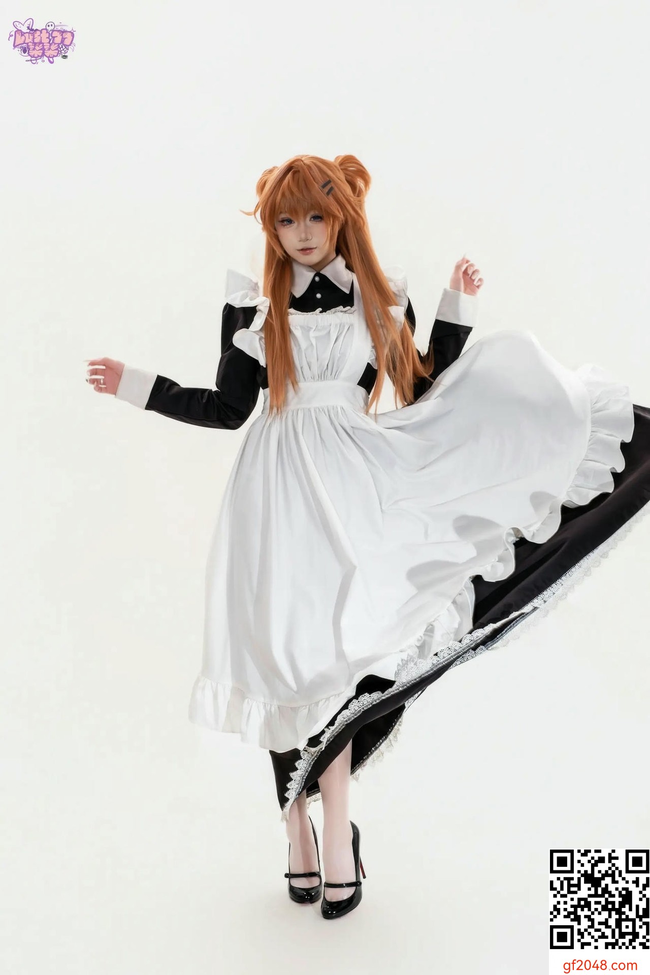 【網路收集系列】[Cosplay]柒柒要乖哦 - EVA 明日香女僕【68P】