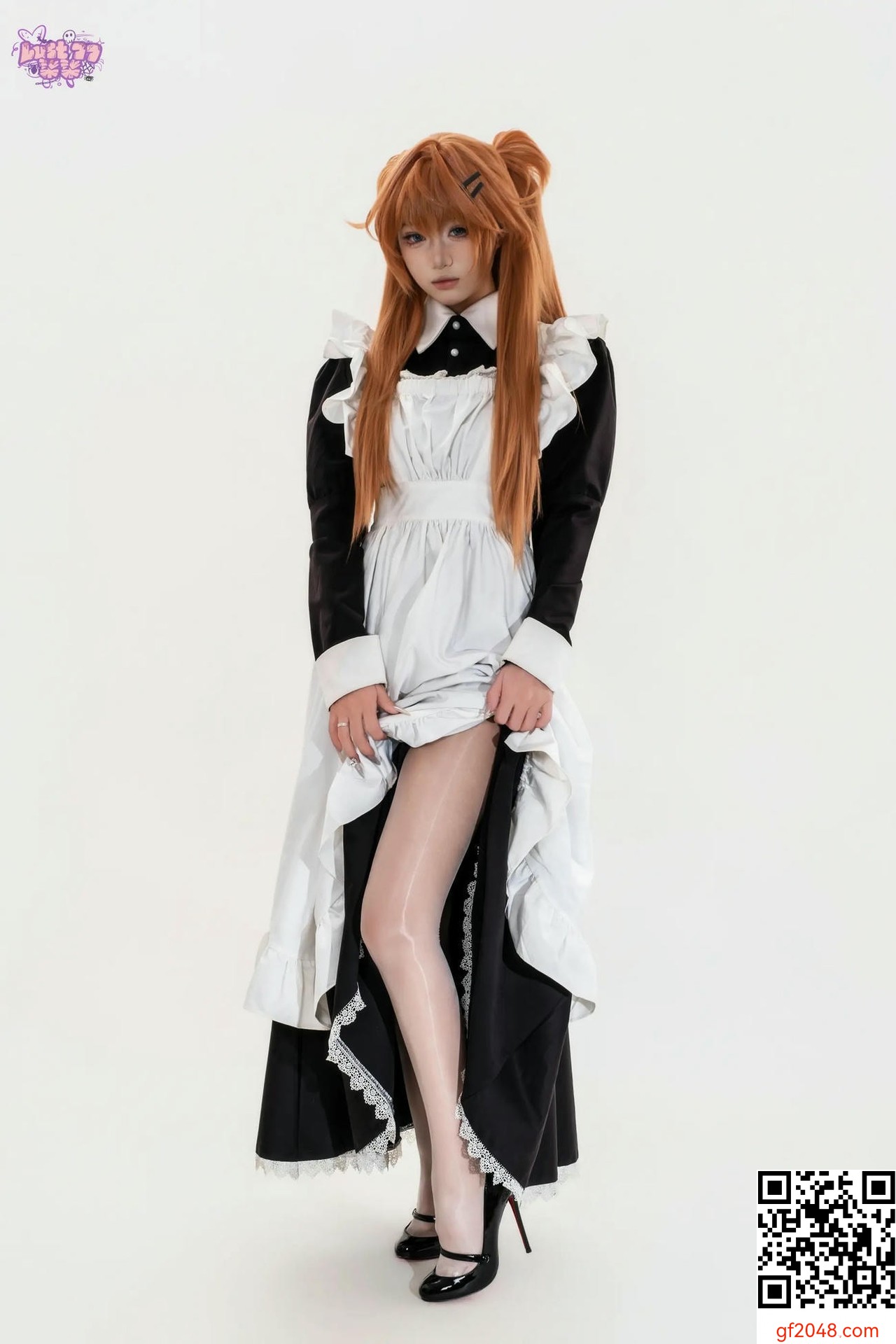 【網路收集系列】[Cosplay]柒柒要乖哦 - EVA 明日香女僕【68P】
