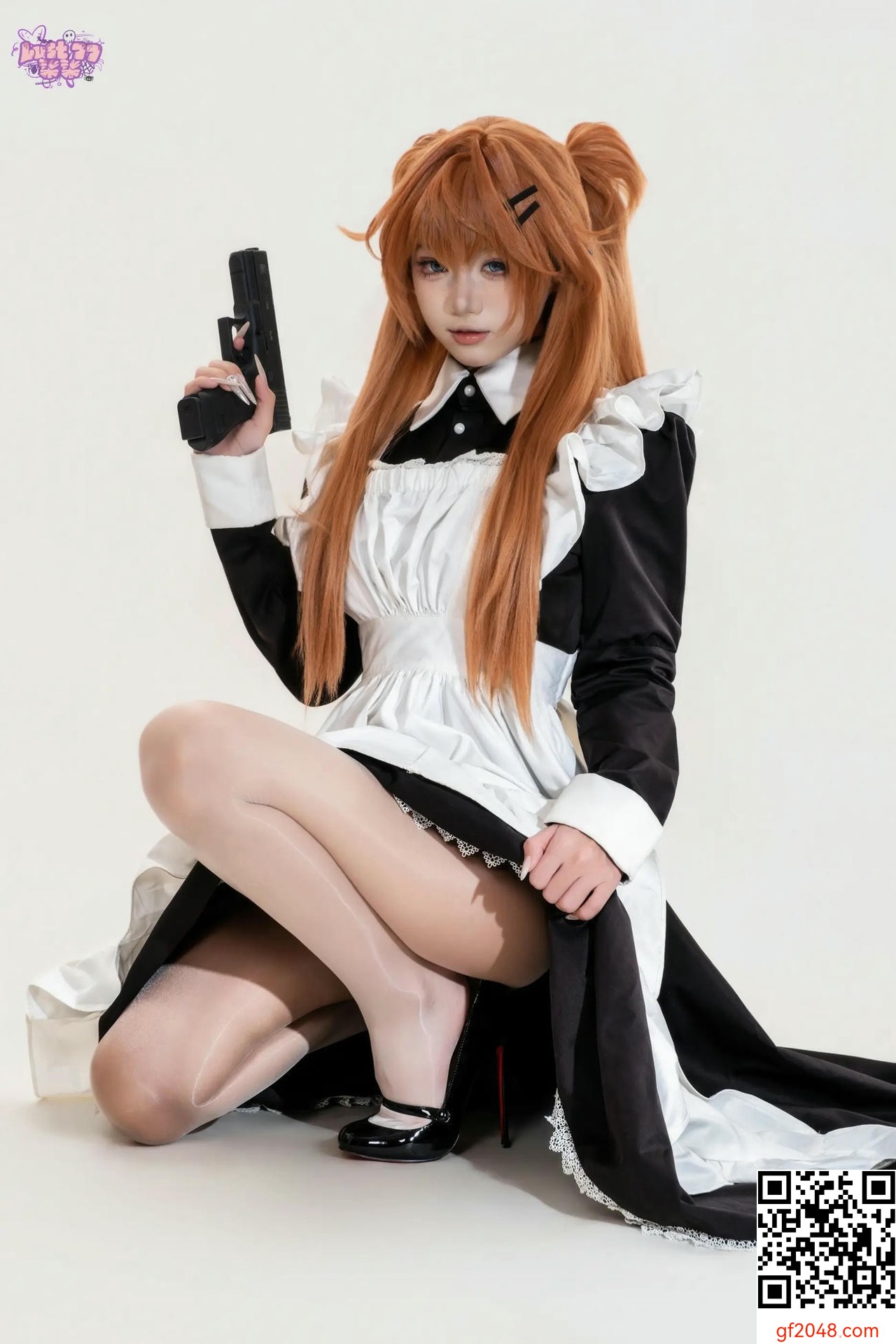 【網路收集系列】[Cosplay]柒柒要乖哦 - EVA 明日香女僕【68P】
