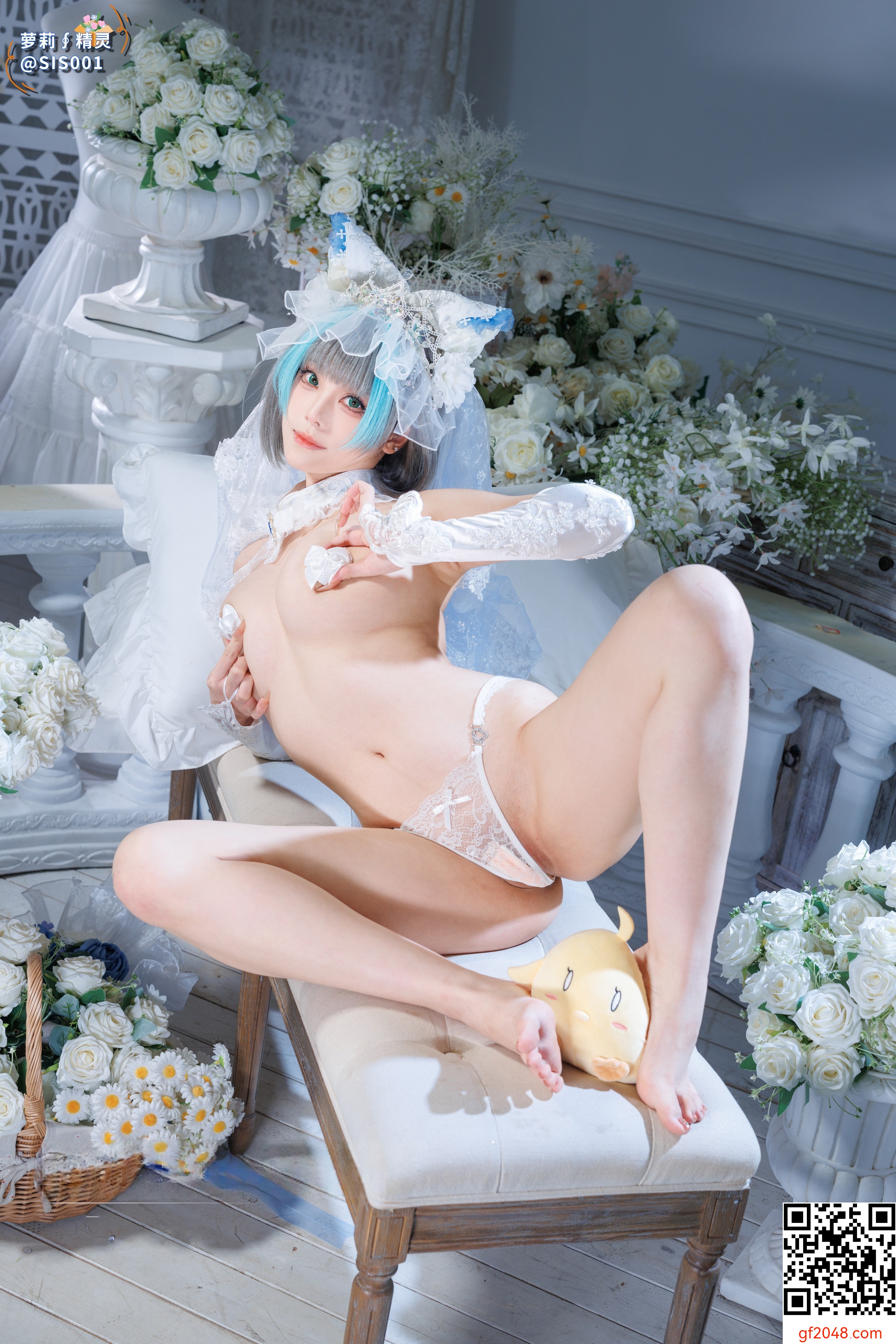 【达人组出品】Coser@蜜汁猫裘 - 柴郡花嫁 [125P]