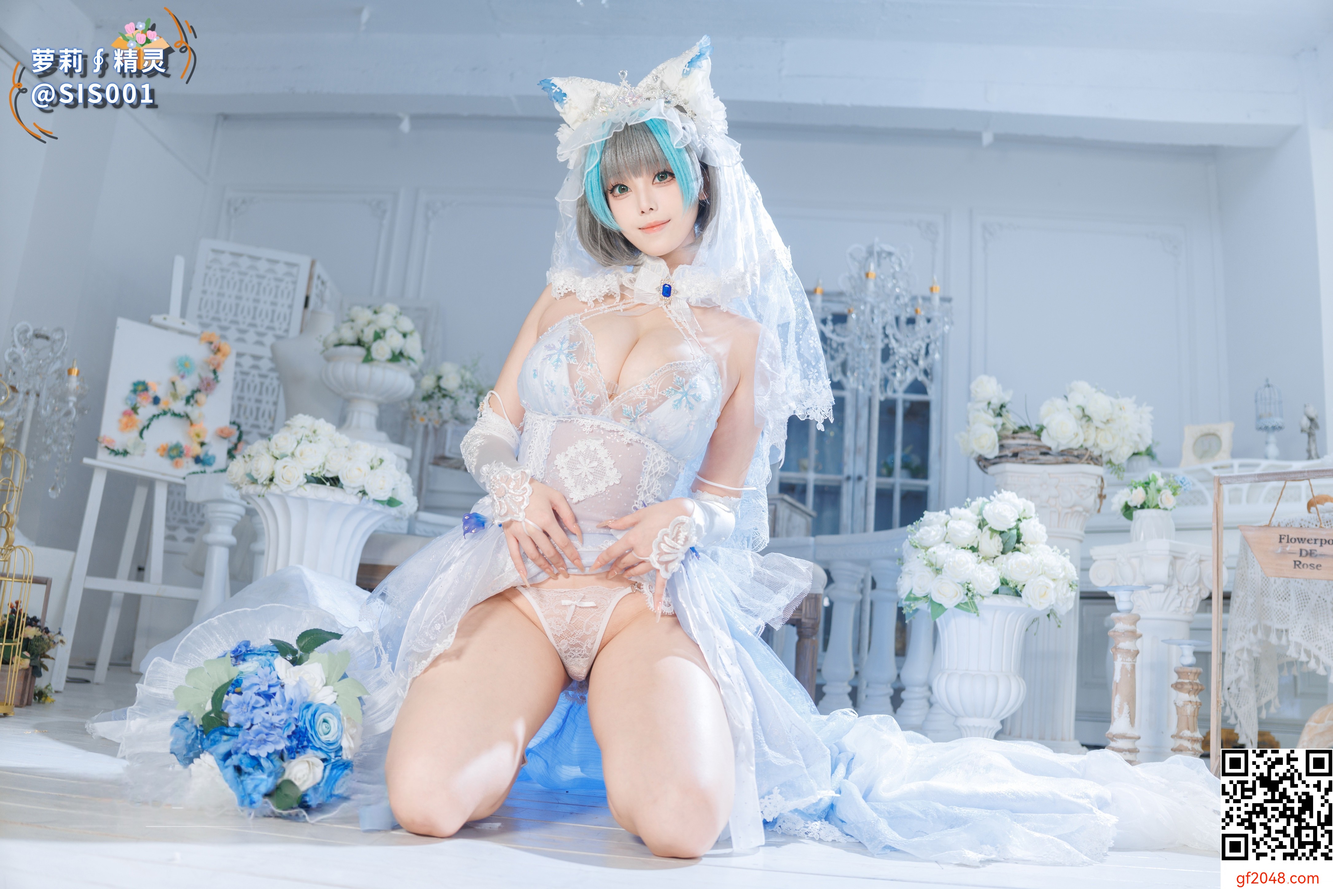 【达人组出品】Coser@蜜汁猫裘 - 柴郡花嫁 [125P]