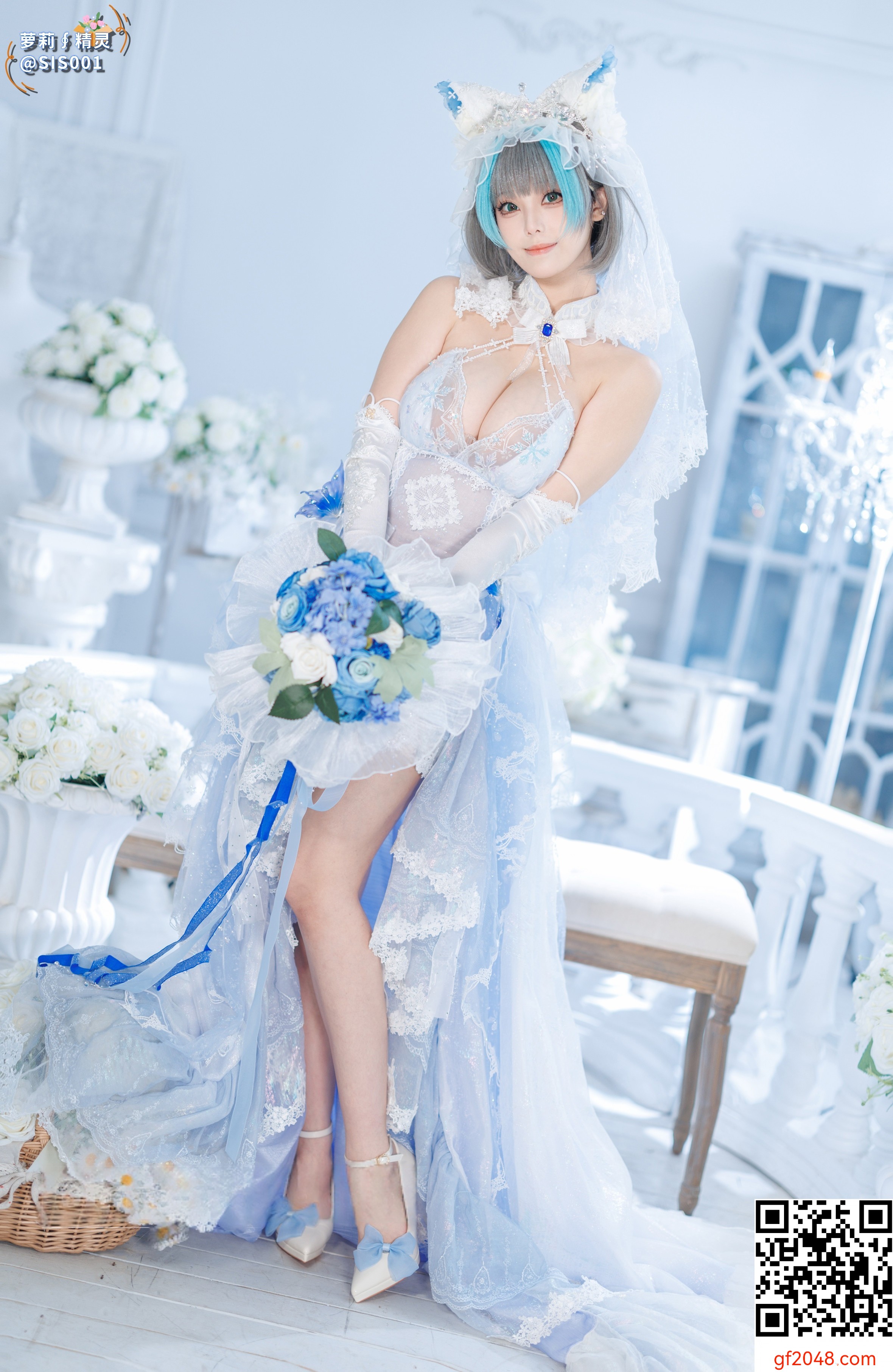 【达人组出品】Coser@蜜汁猫裘 - 柴郡花嫁 [125P]