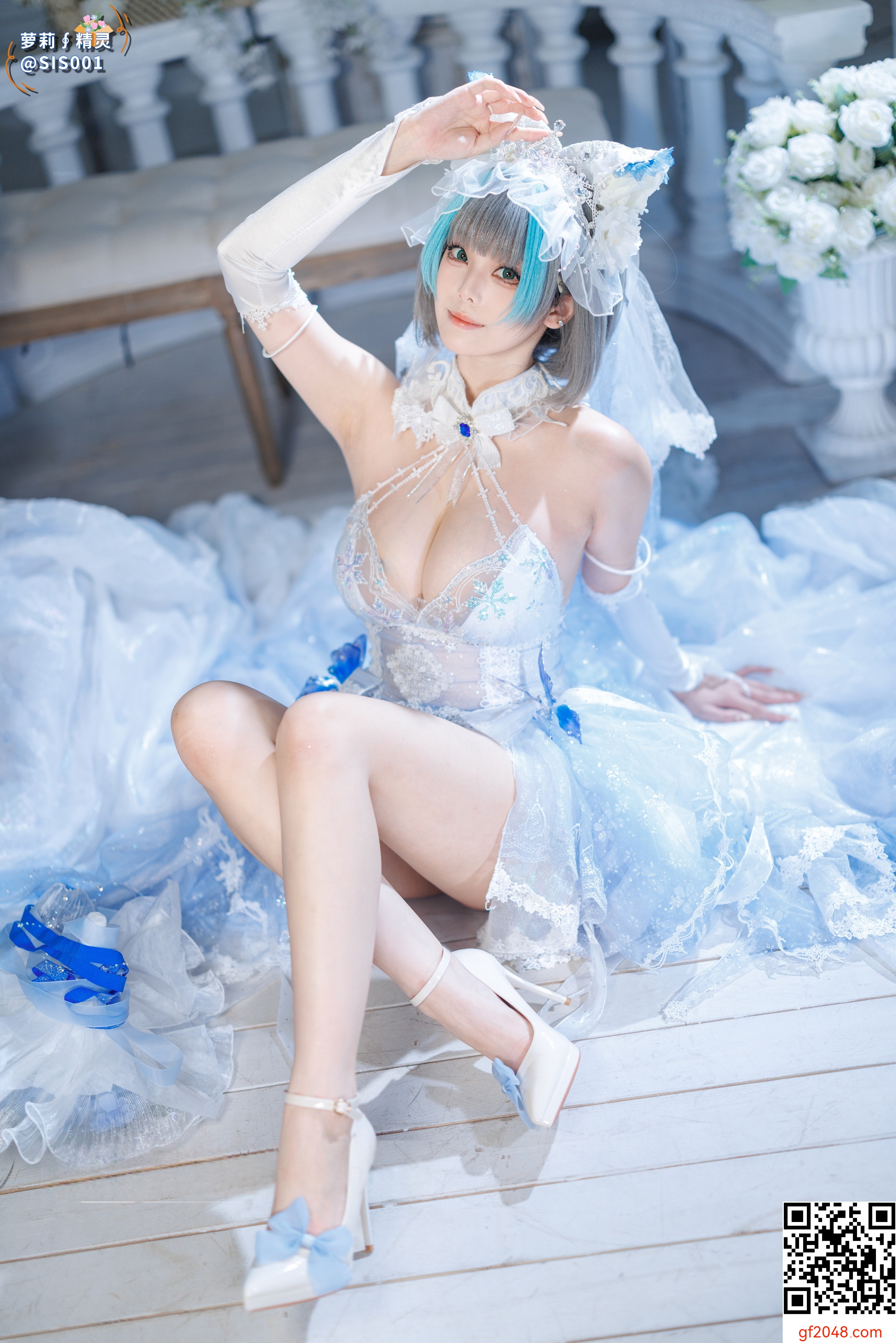 【达人组出品】Coser@蜜汁猫裘 - 柴郡花嫁 [125P]