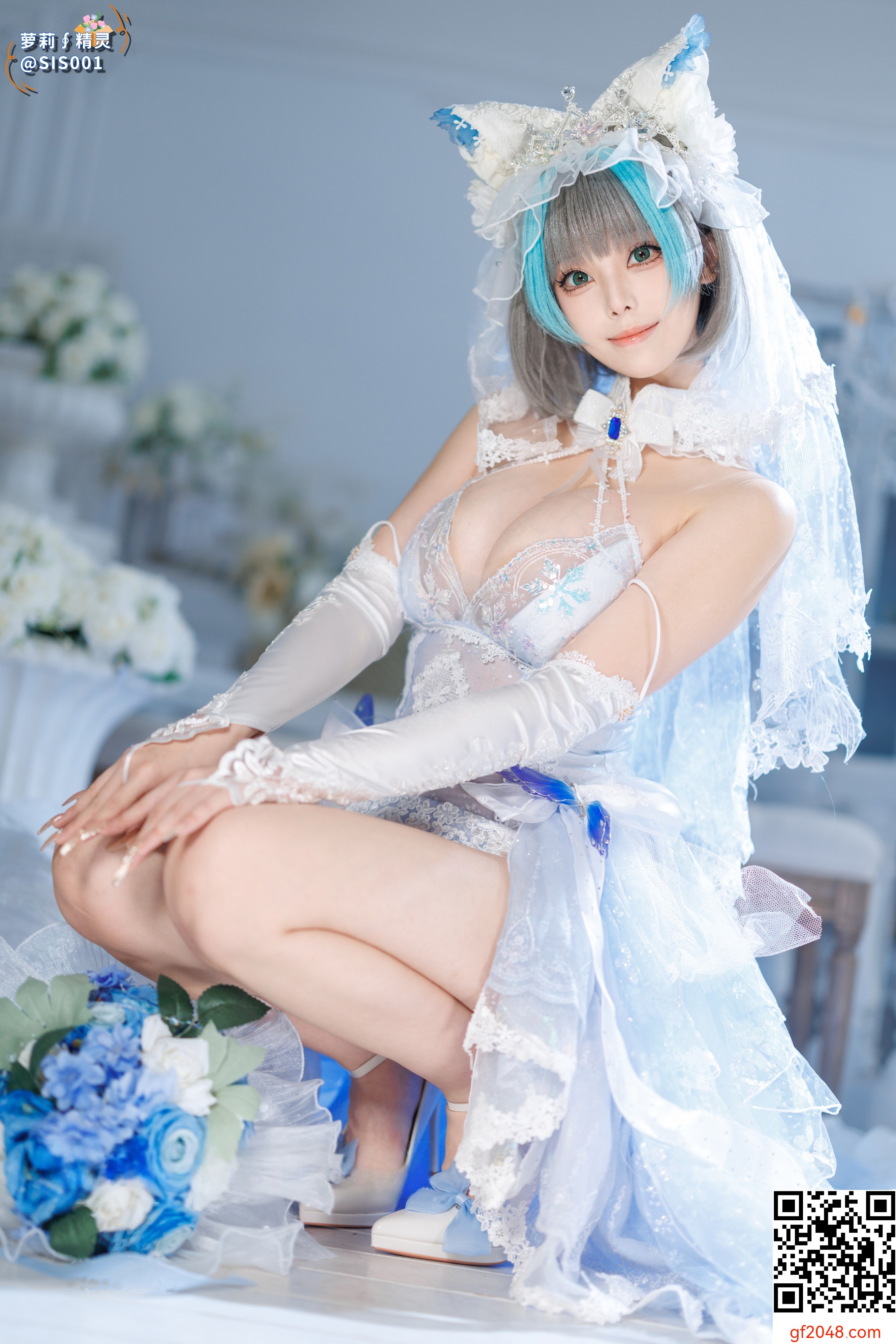 【达人组出品】Coser@蜜汁猫裘 - 柴郡花嫁 [125P]