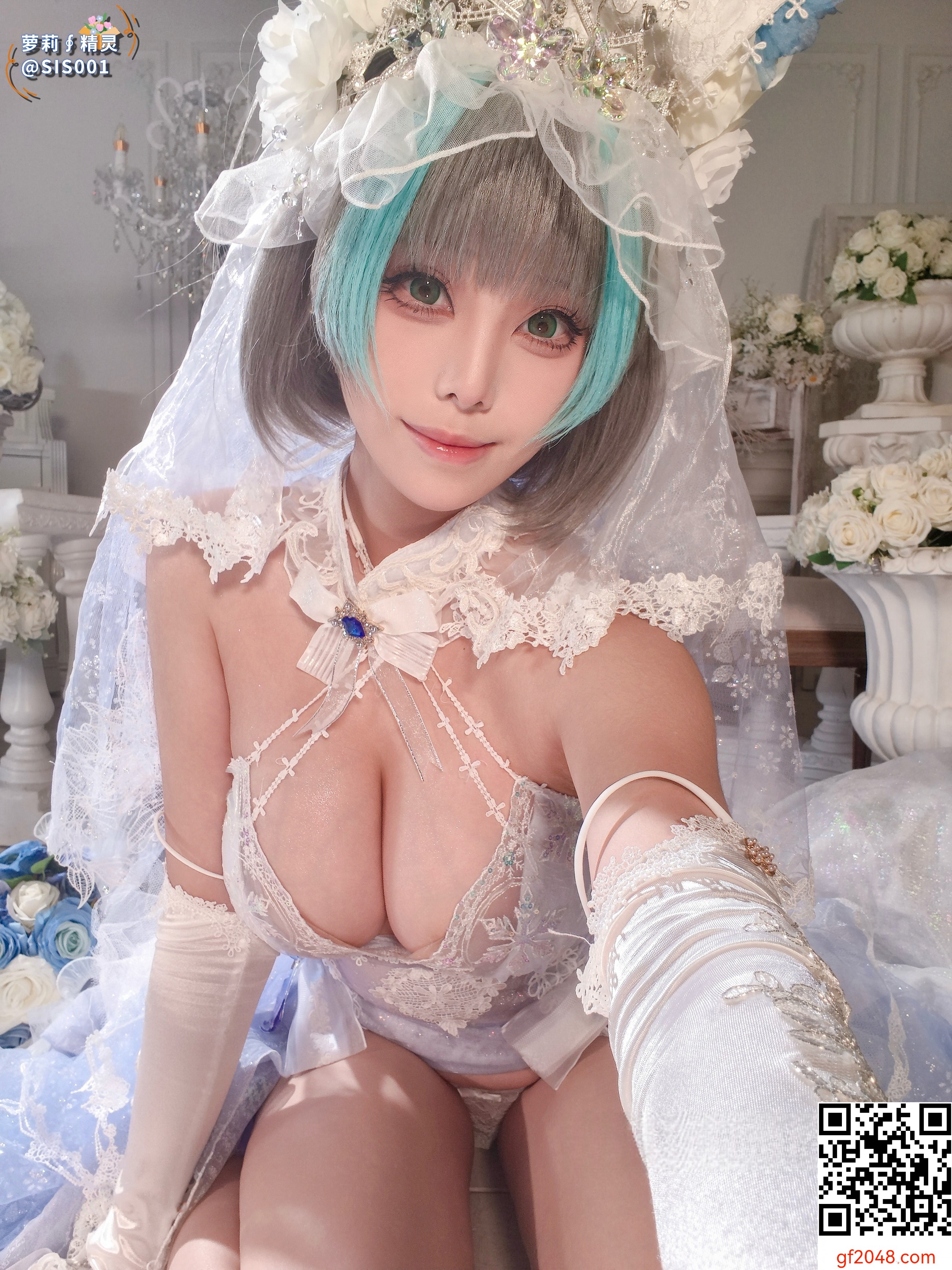 【达人组出品】Coser@蜜汁猫裘 - 柴郡花嫁 [125P]
