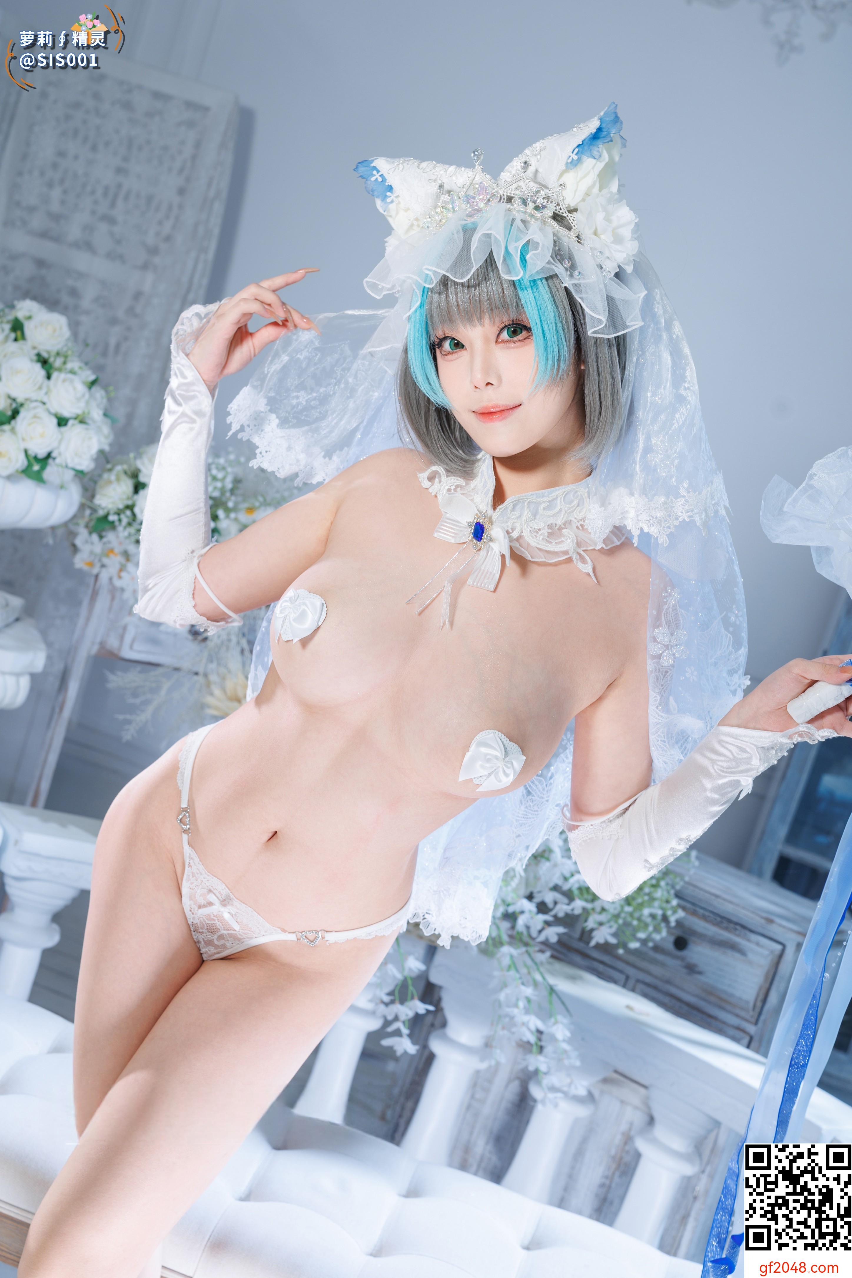 【达人组出品】Coser@蜜汁猫裘 - 柴郡花嫁 [125P]