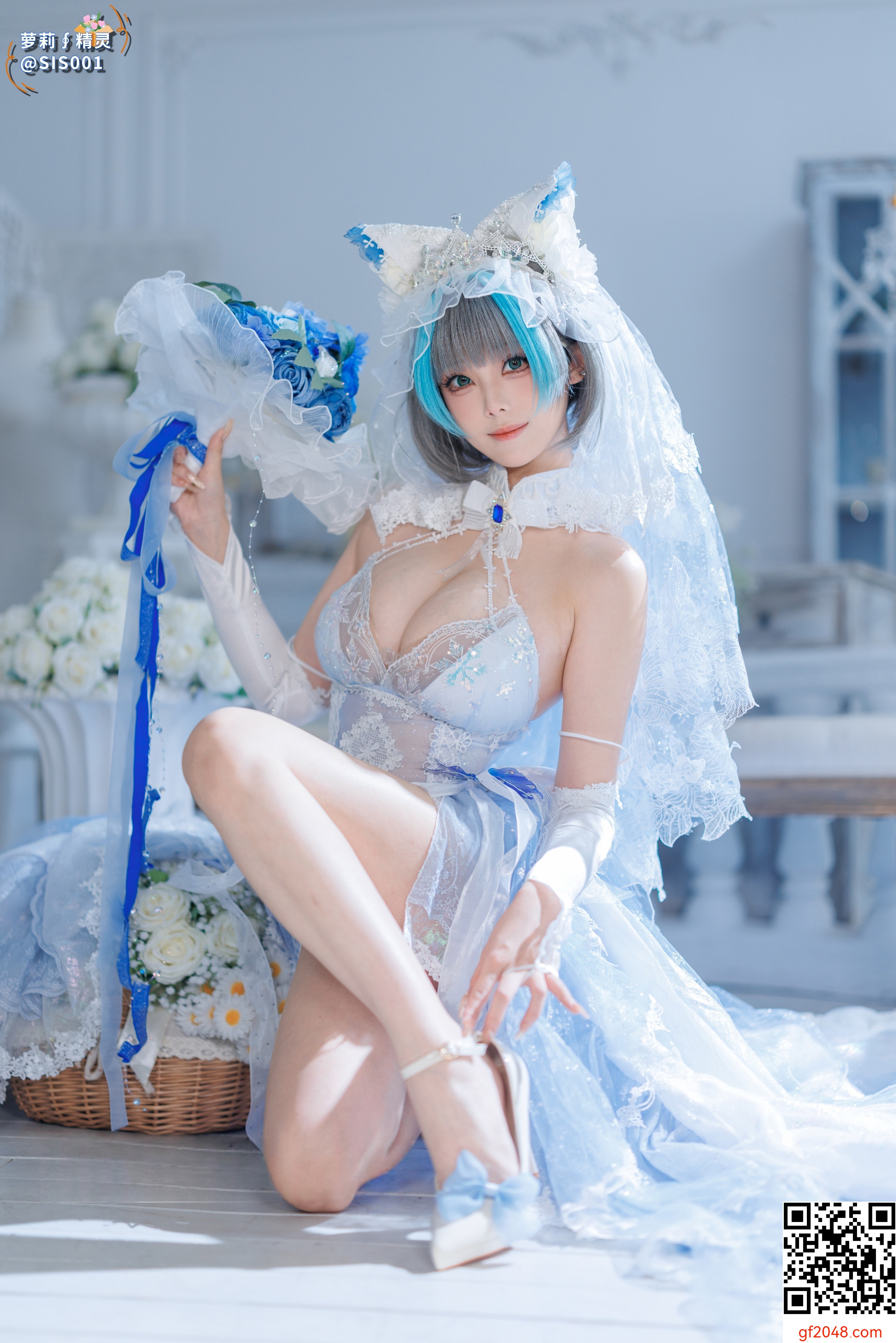 【达人组出品】Coser@蜜汁猫裘 - 柴郡花嫁 [125P]