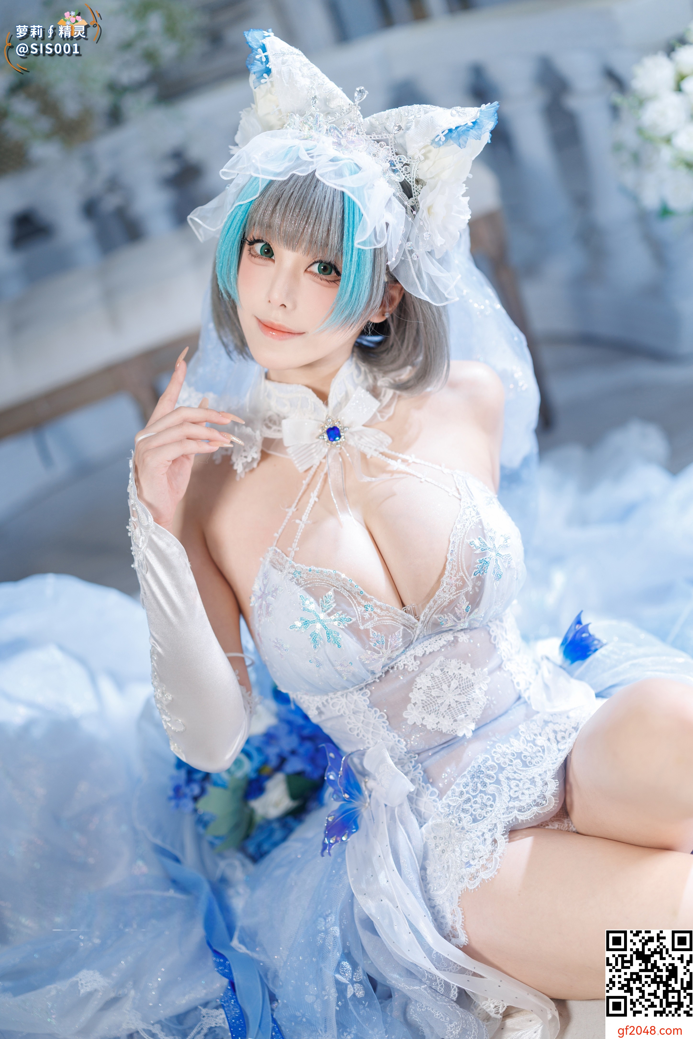 【达人组出品】Coser@蜜汁猫裘 - 柴郡花嫁 [125P]