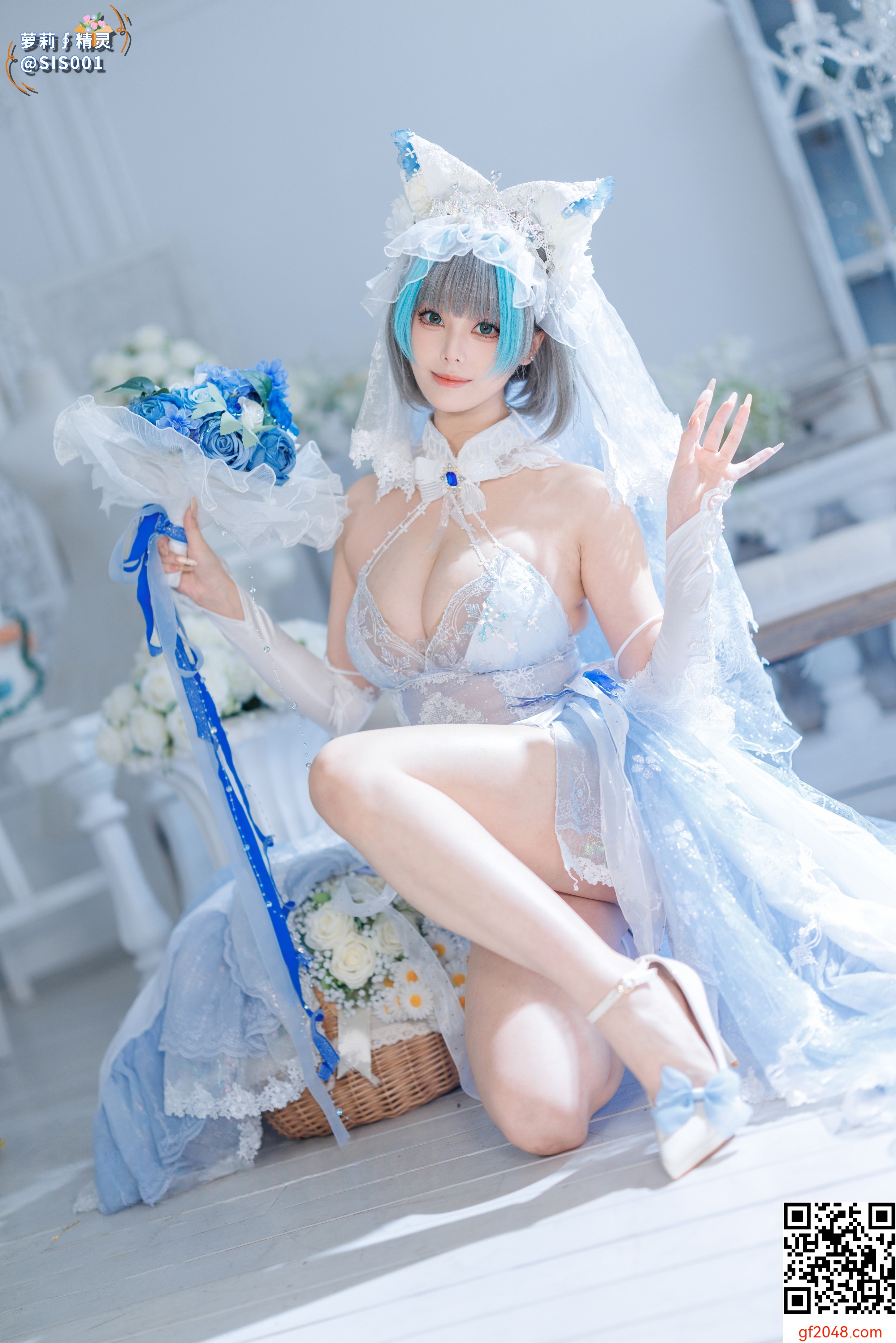 【达人组出品】Coser@蜜汁猫裘 - 柴郡花嫁 [125P]