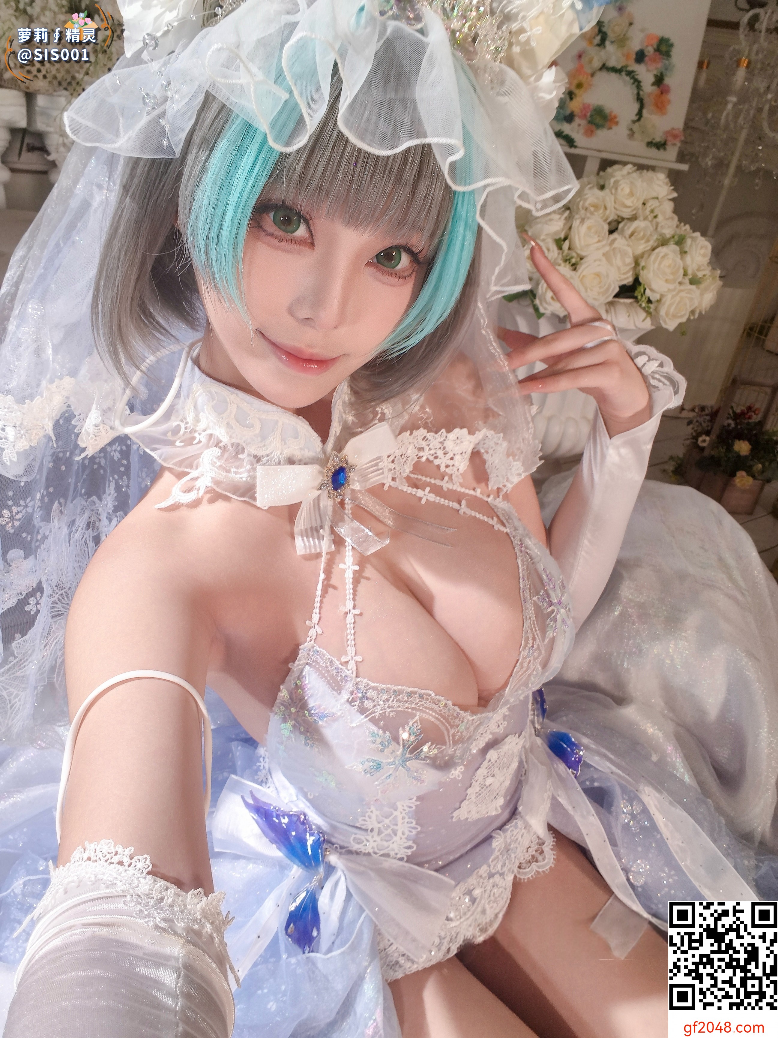 【达人组出品】Coser@蜜汁猫裘 - 柴郡花嫁 [125P]