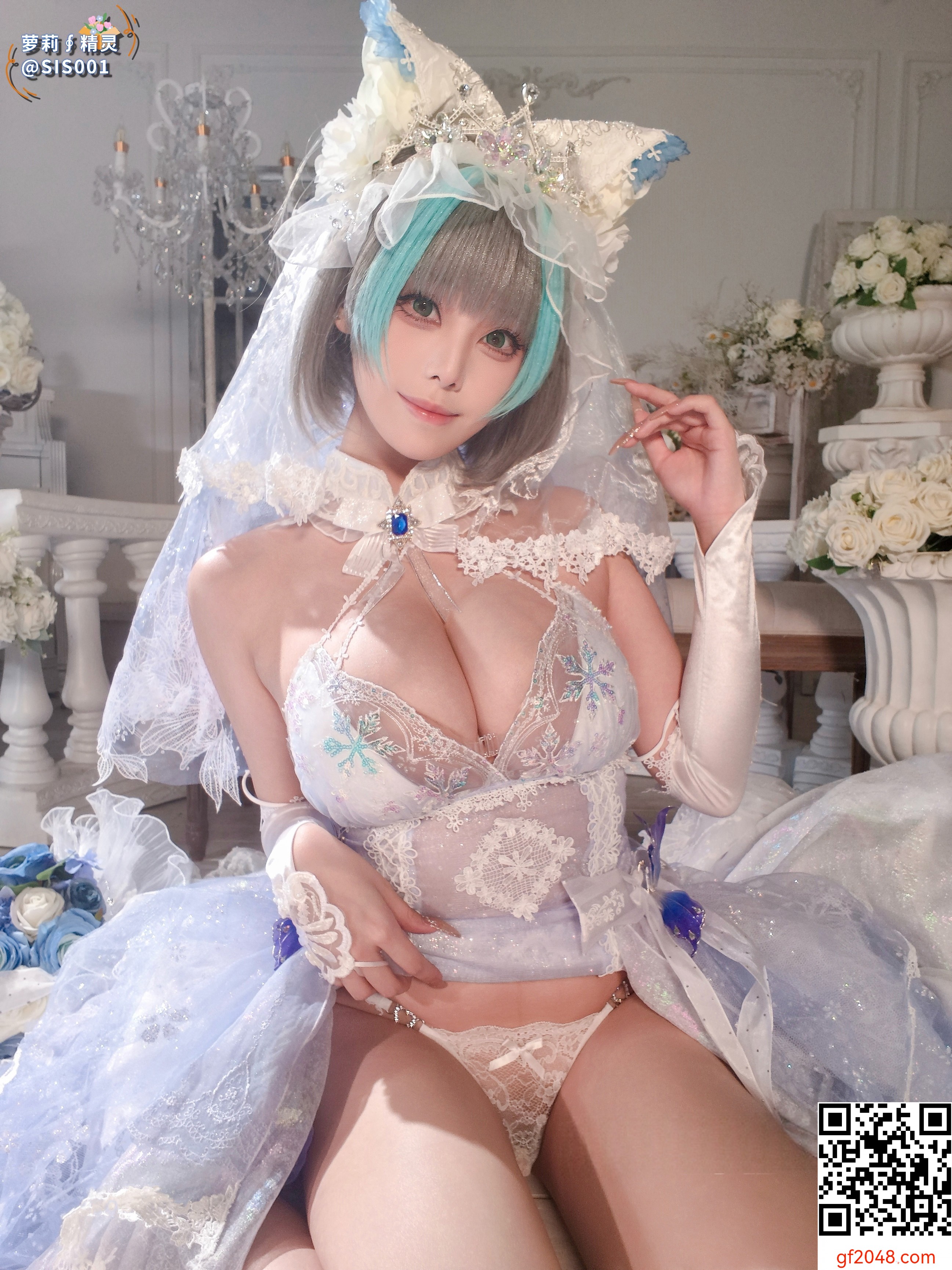 【达人组出品】Coser@蜜汁猫裘 - 柴郡花嫁 [125P]