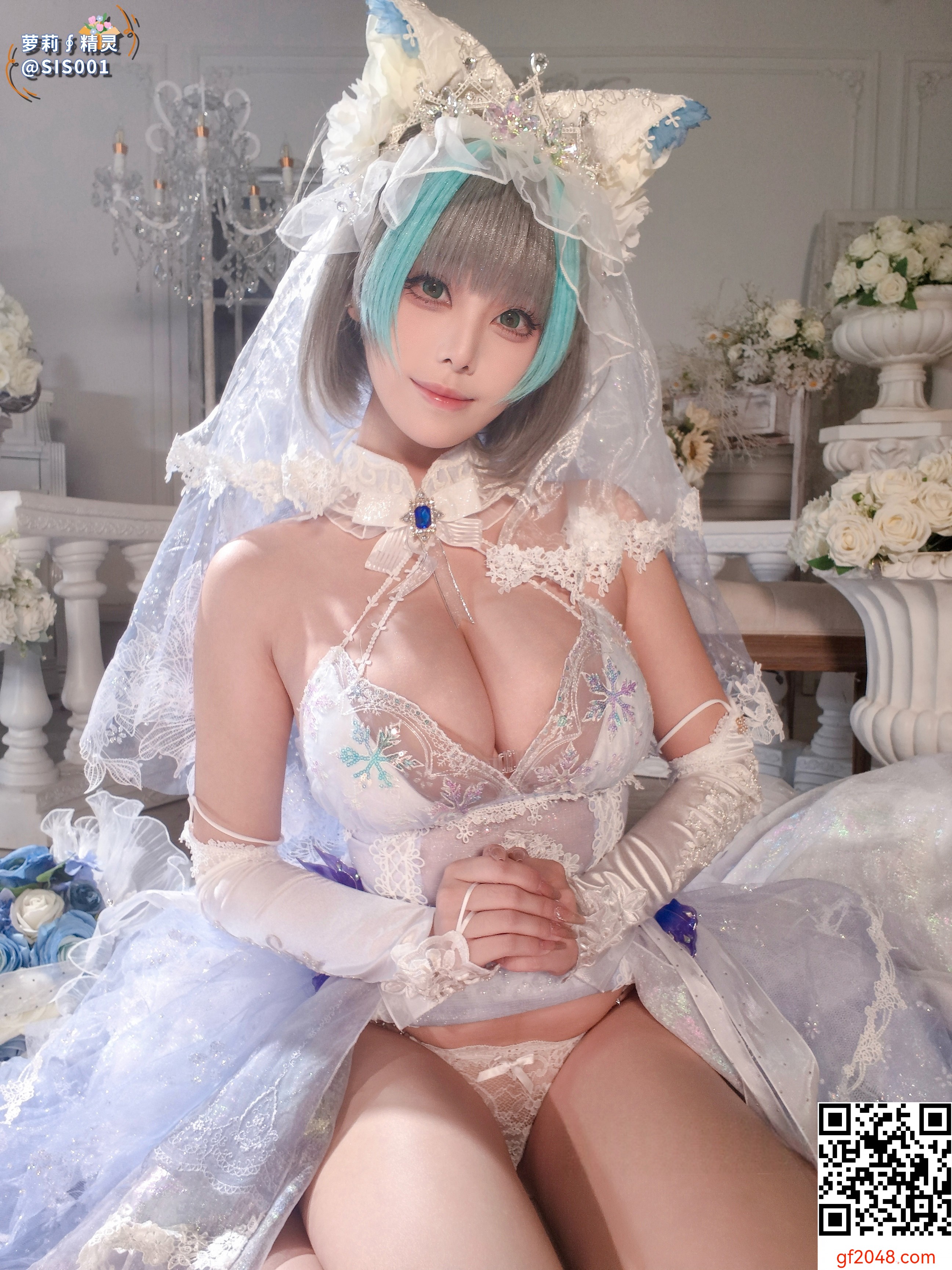 【达人组出品】Coser@蜜汁猫裘 - 柴郡花嫁 [125P]