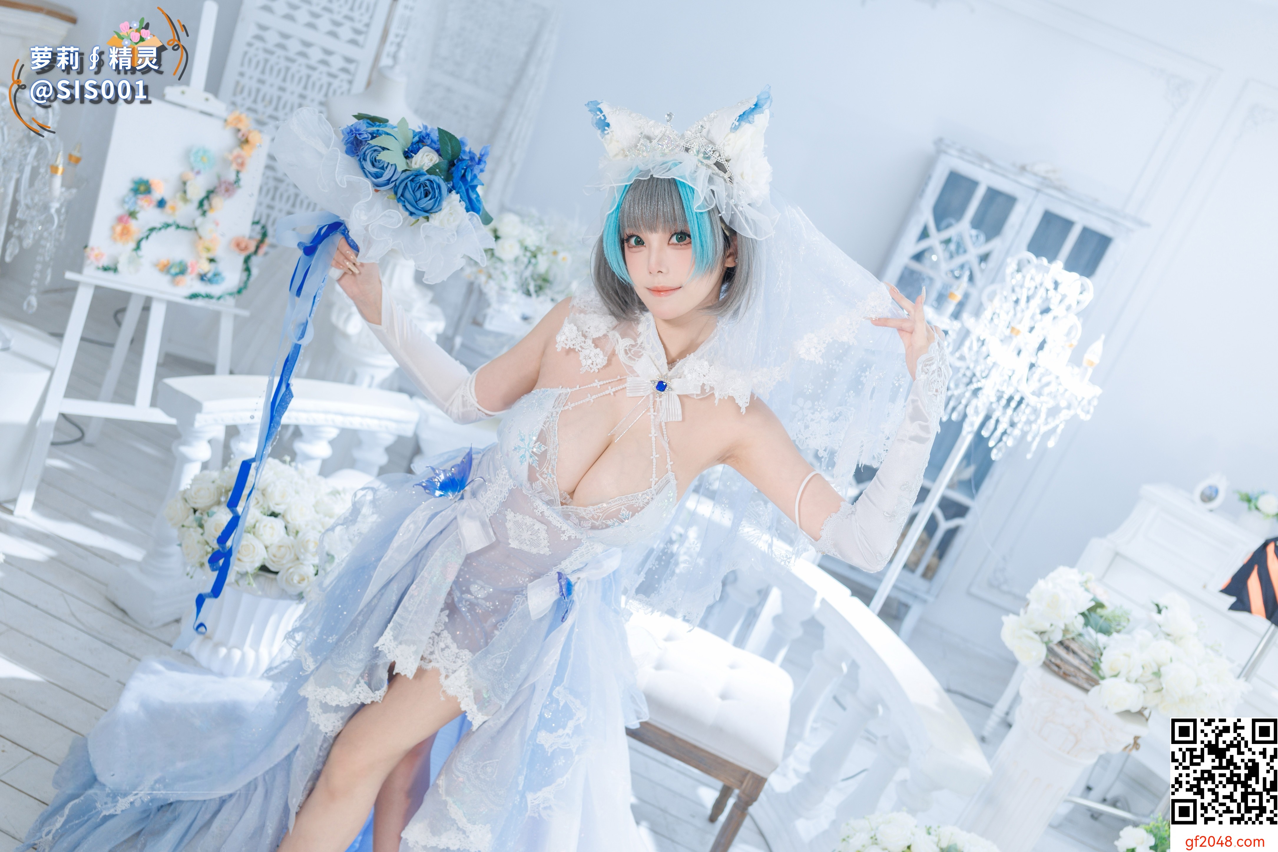 【达人组出品】Coser@蜜汁猫裘 - 柴郡花嫁 [125P]
