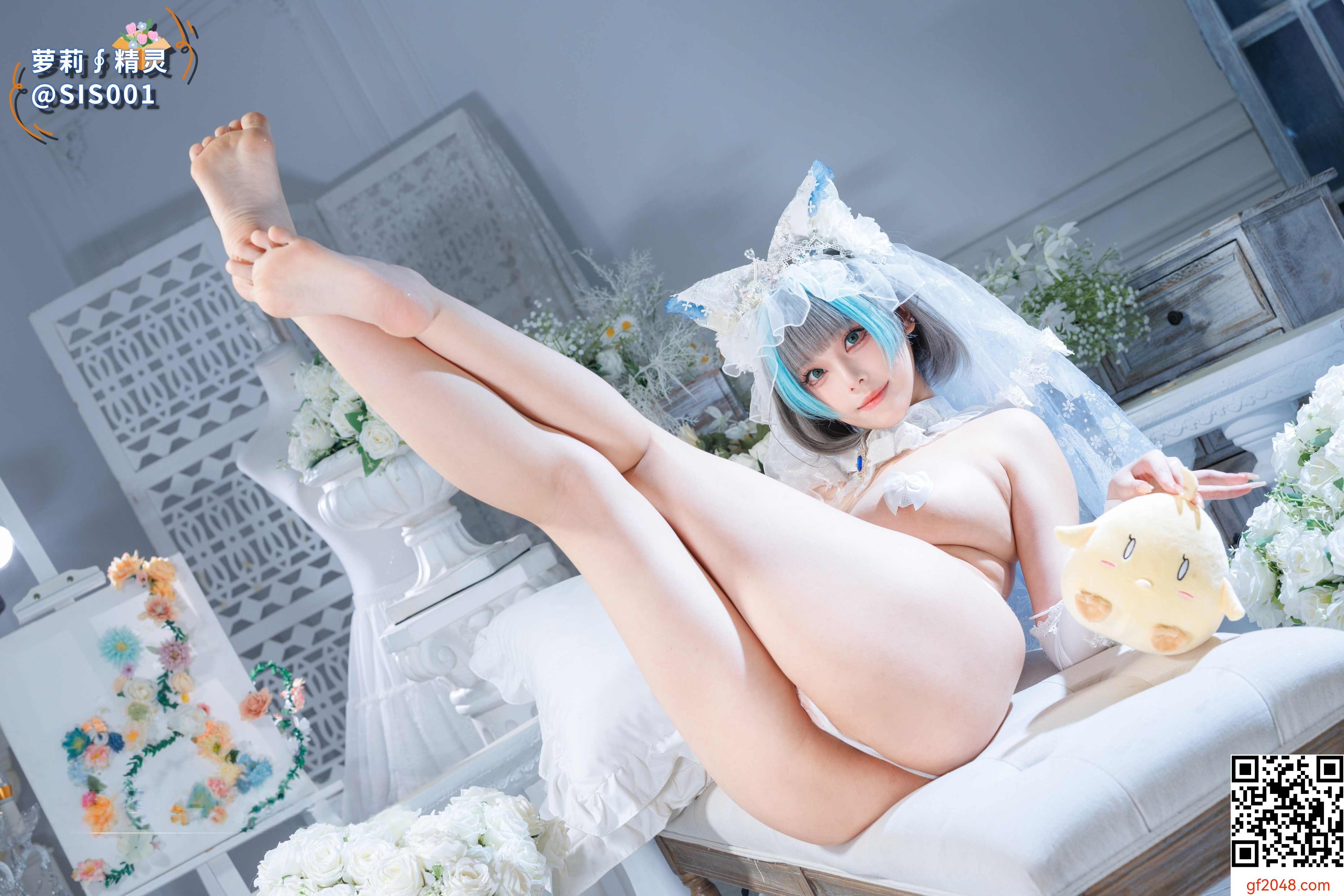 【达人组出品】Coser@蜜汁猫裘 - 柴郡花嫁 [125P]