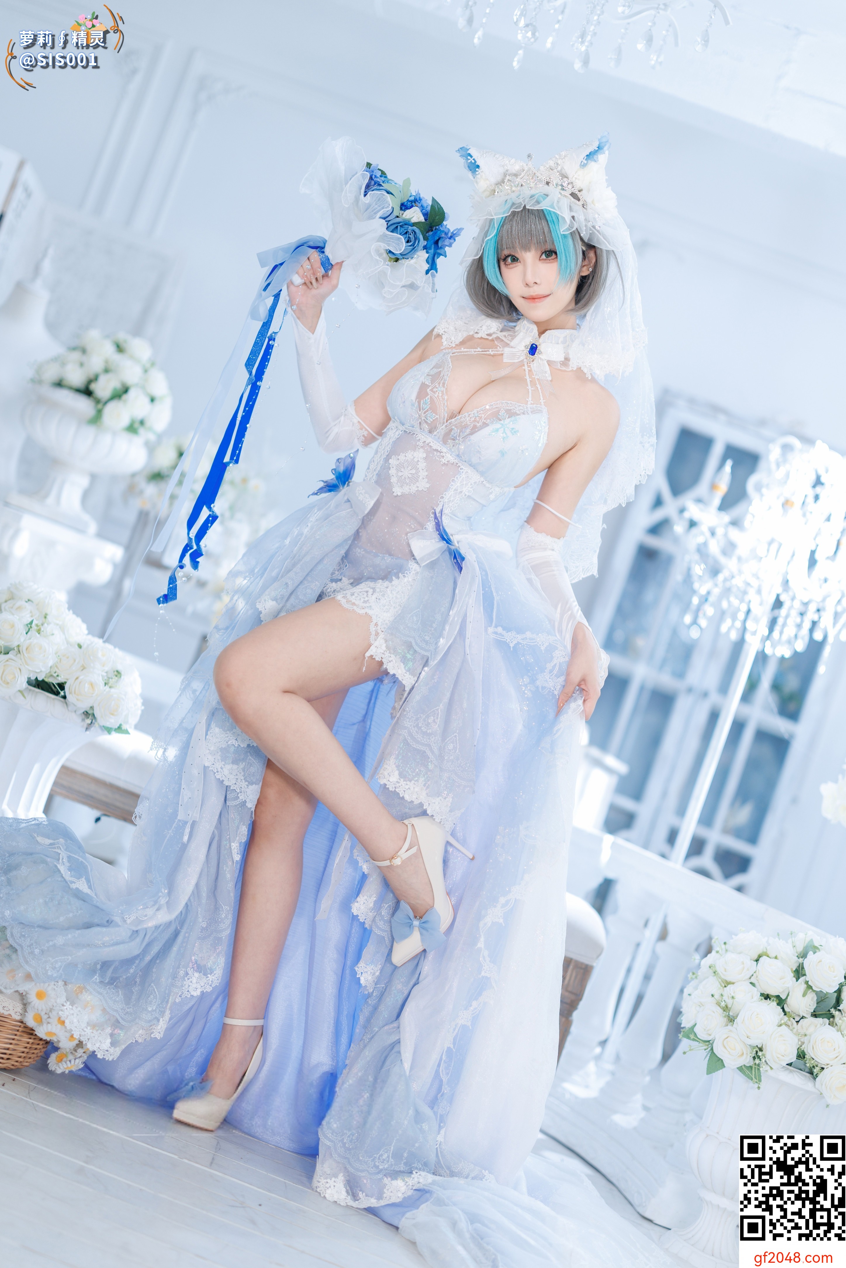 【达人组出品】Coser@蜜汁猫裘 - 柴郡花嫁 [125P]