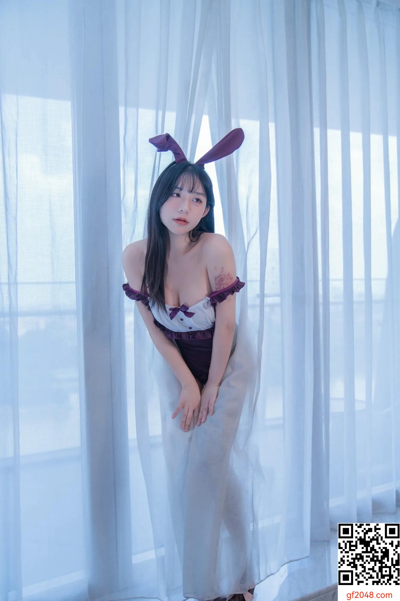【網路收集系列】YITUYU .. 紫調兔耳邂逅溫柔 一元同學Jodie【57P】