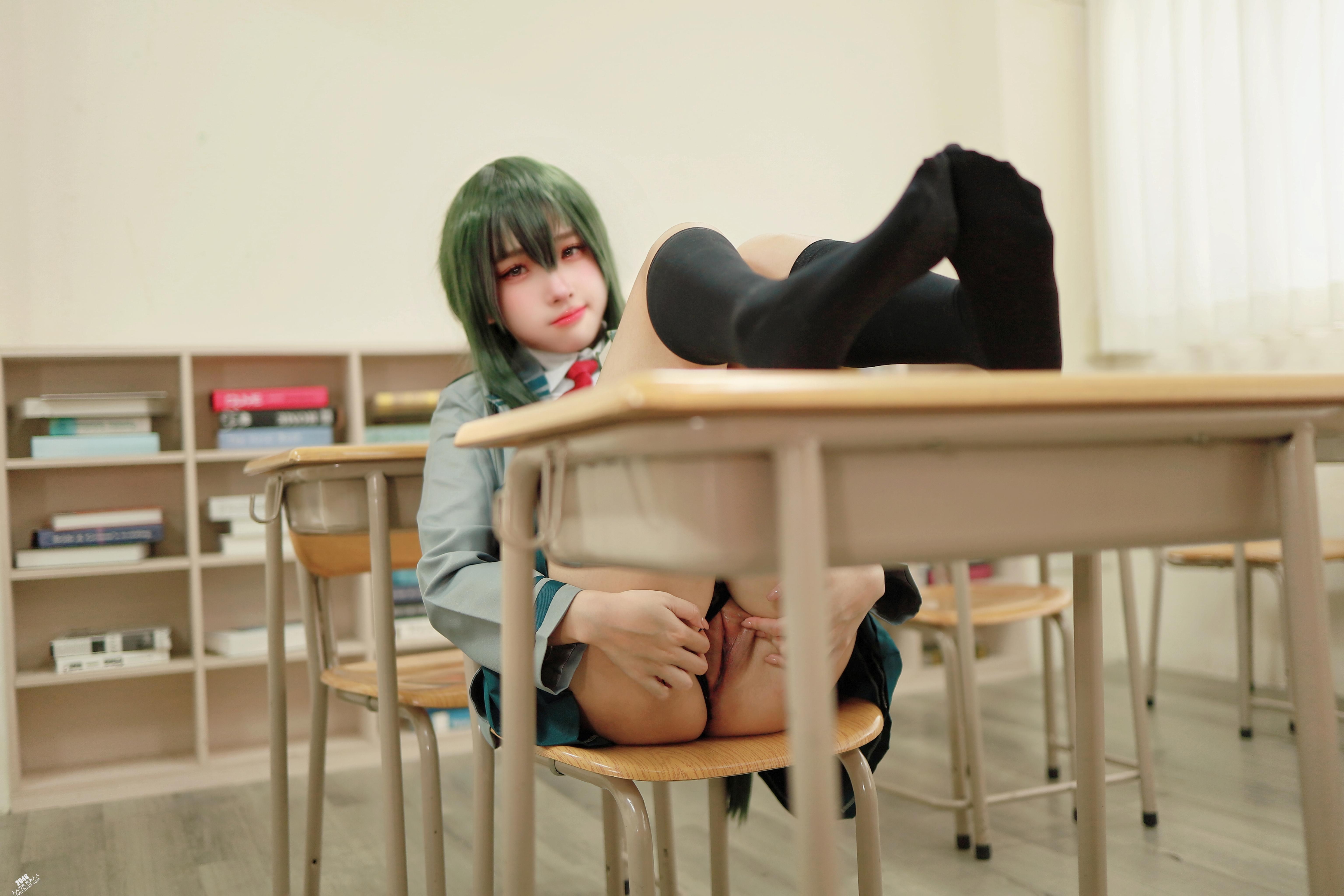 慕慕momo  蛙吹梅雨 學生服 Asui Tsuyu 【27P】