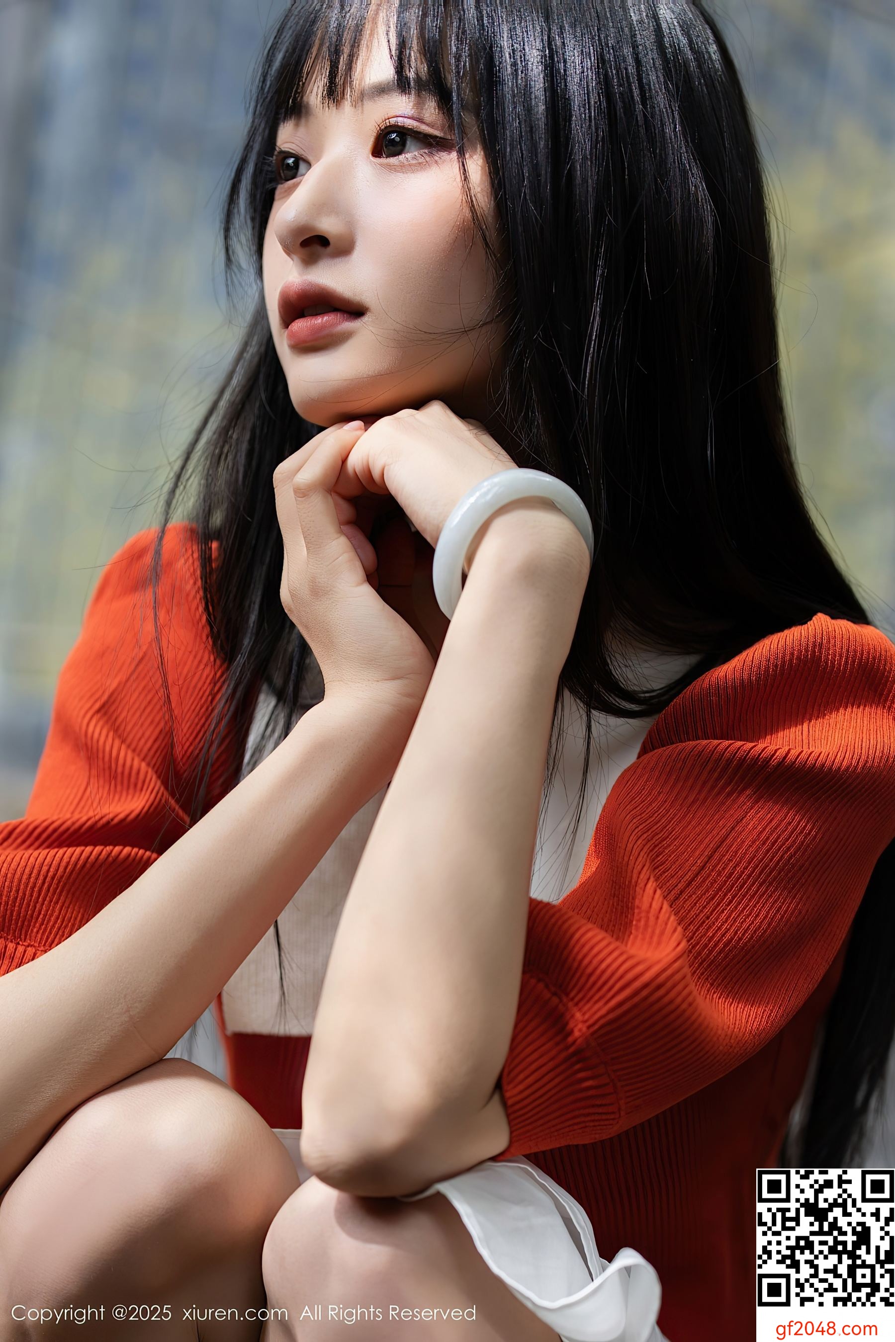 [XiuRen秀人网] No.10247 茂木希子 橙色T恤