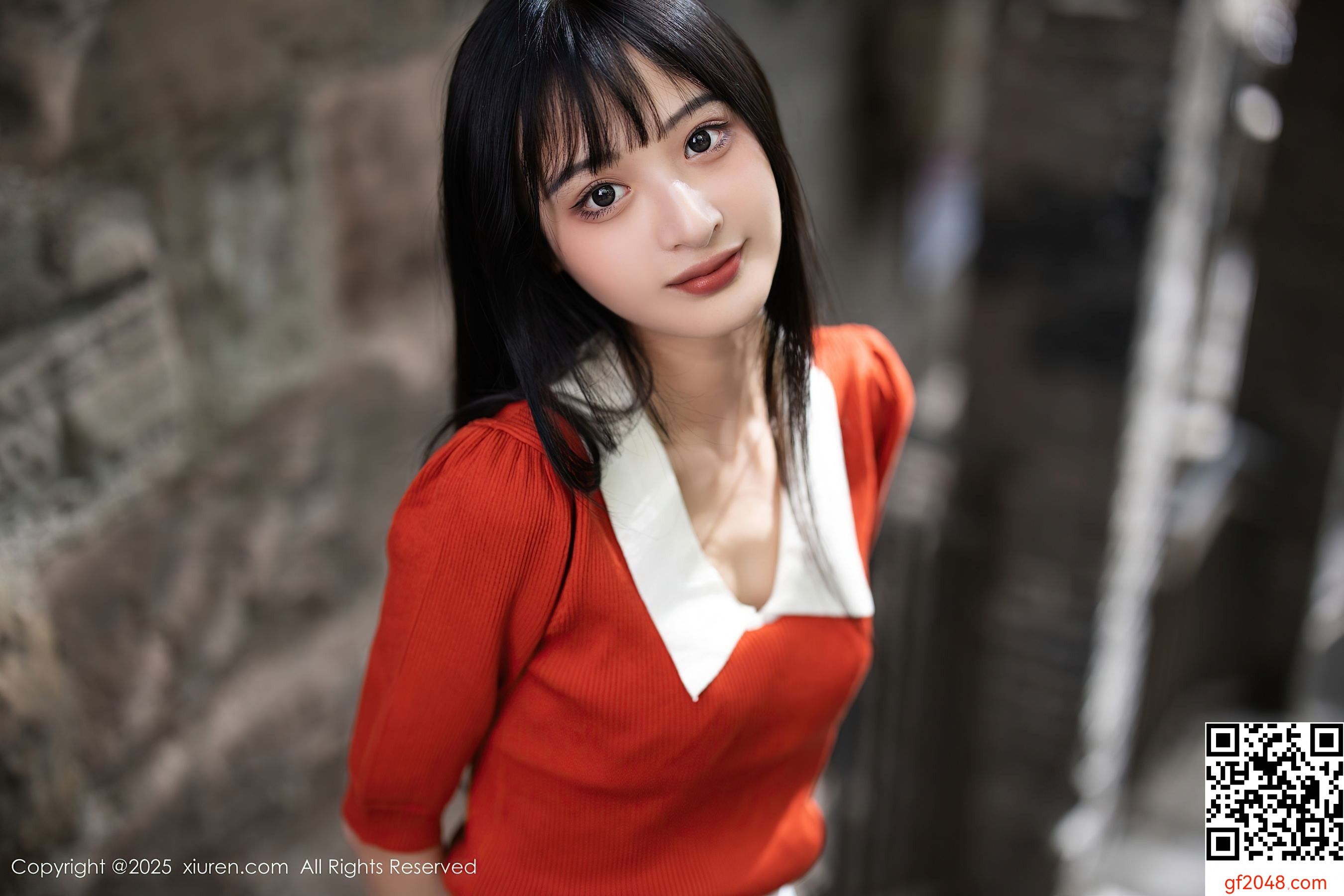 [XiuRen秀人网] No.10247 茂木希子 橙色T恤