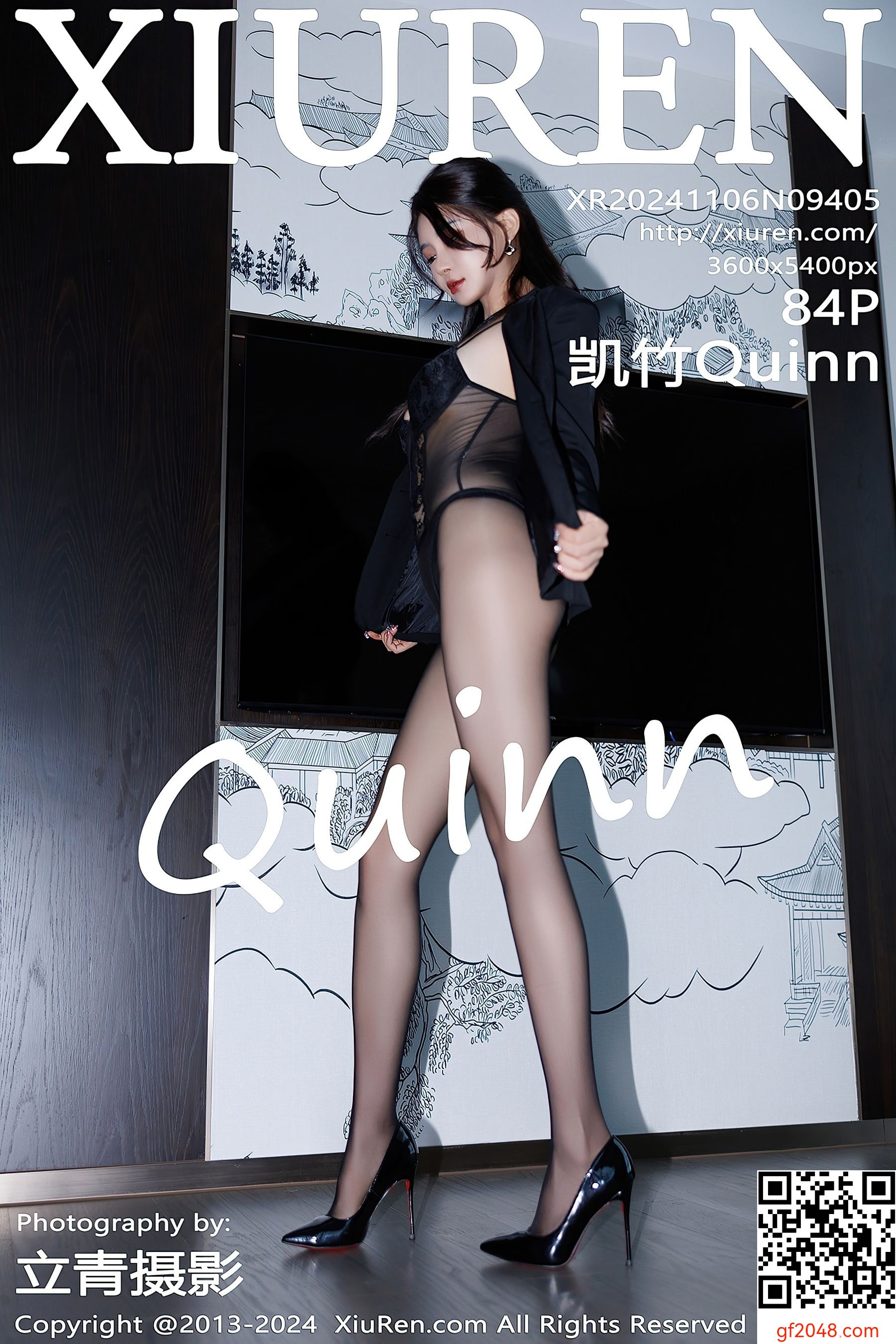 [XiuRen秀人网] No.9405 凯竹Quinn 黑丝美腿