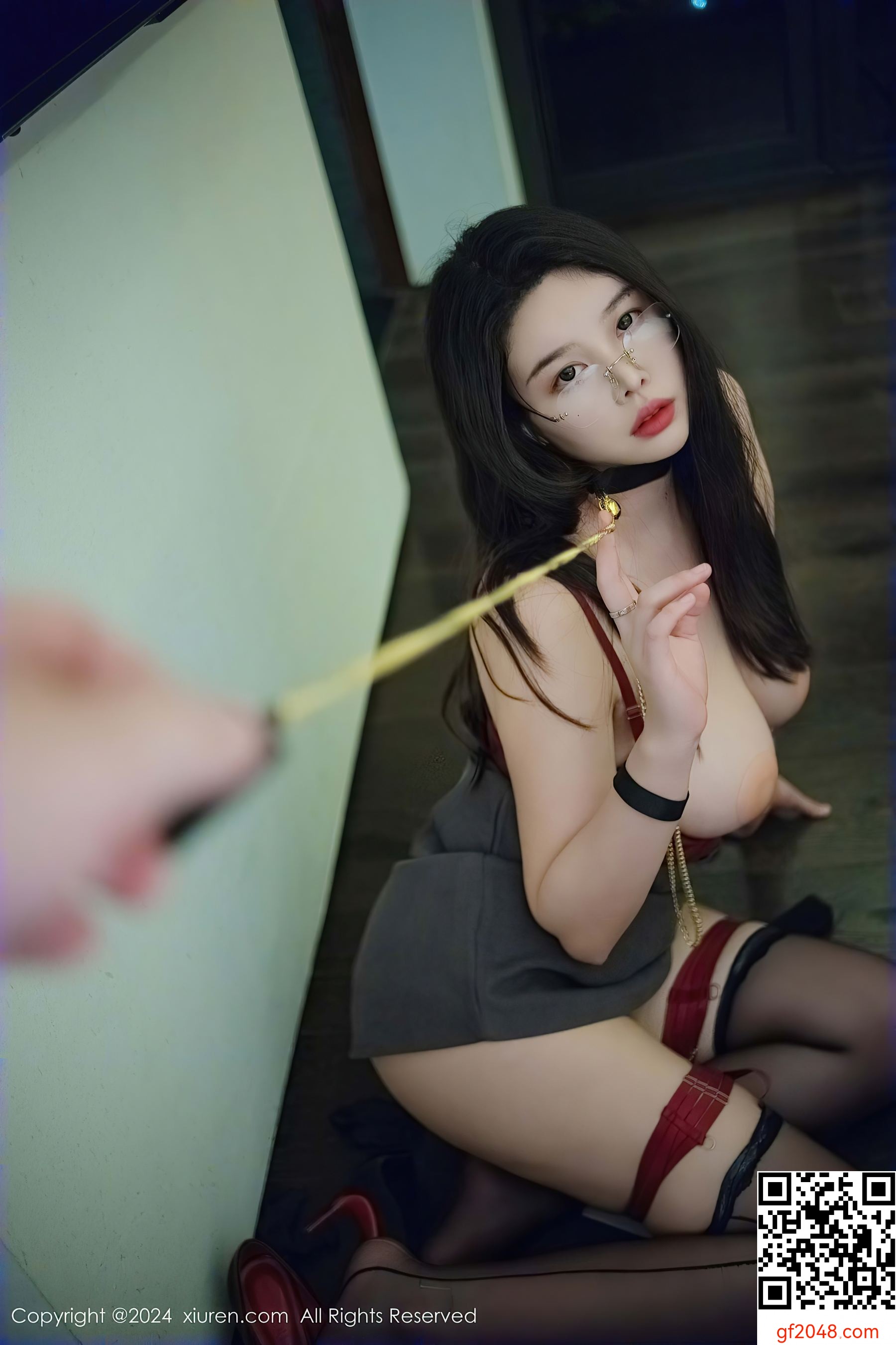 [XiuRen秀人网] No.9287 樱桃小犊子 黑丝美臀