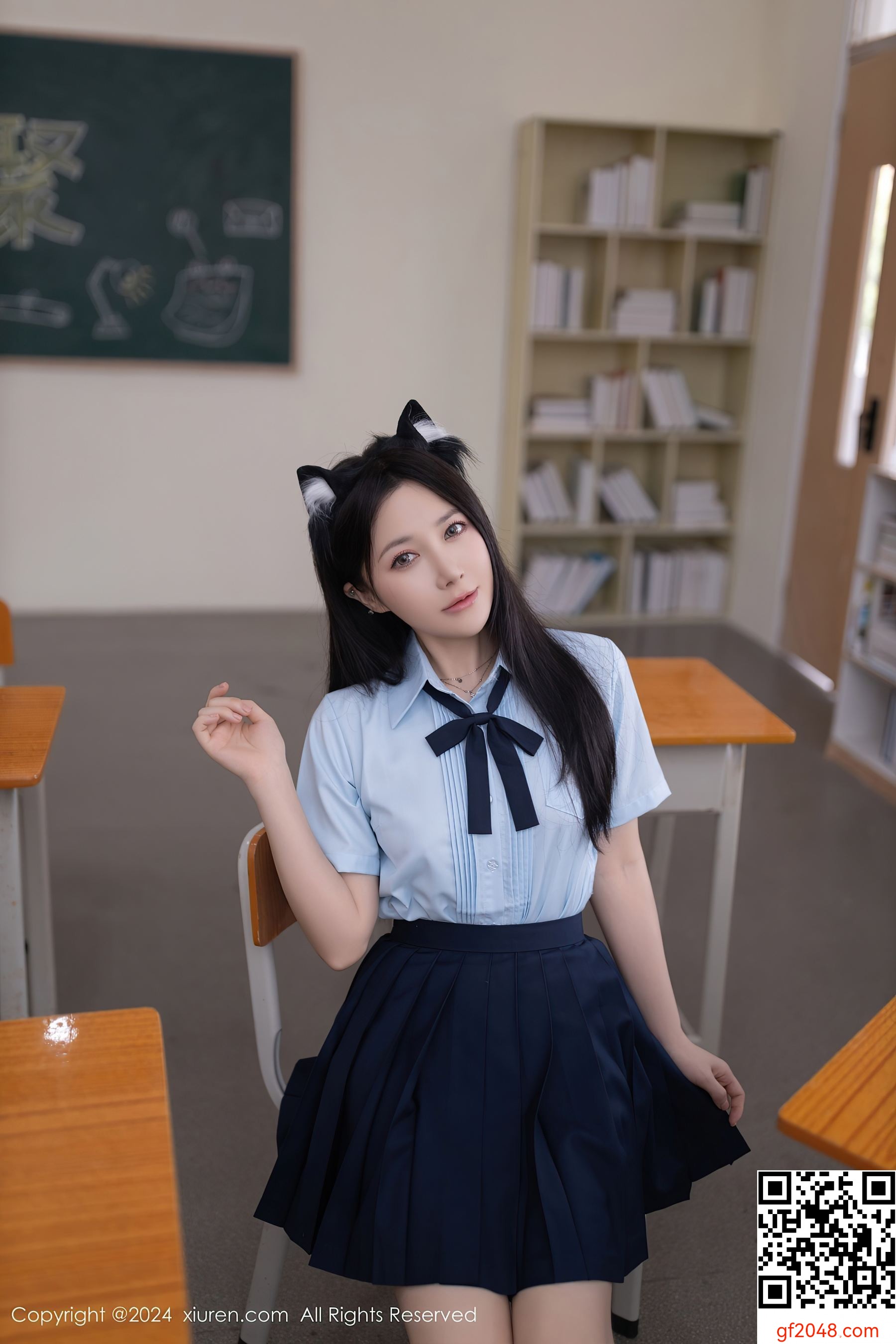 [XiuRen秀人网] No.8854 鱼子酱Fish 黑丝美腿