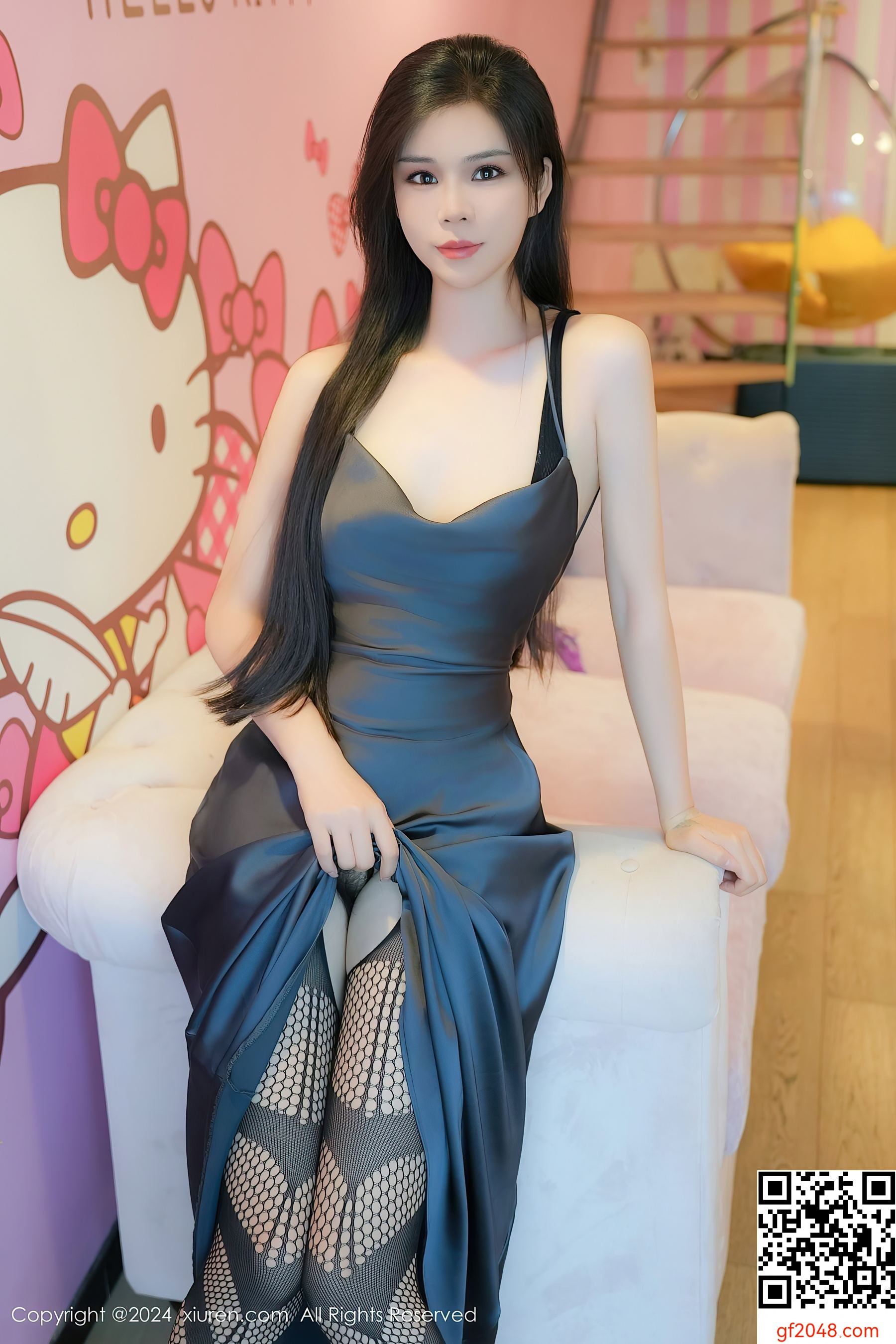 [XiuRen秀人网] No.8795 雪糕CiCi 黑丝美腿