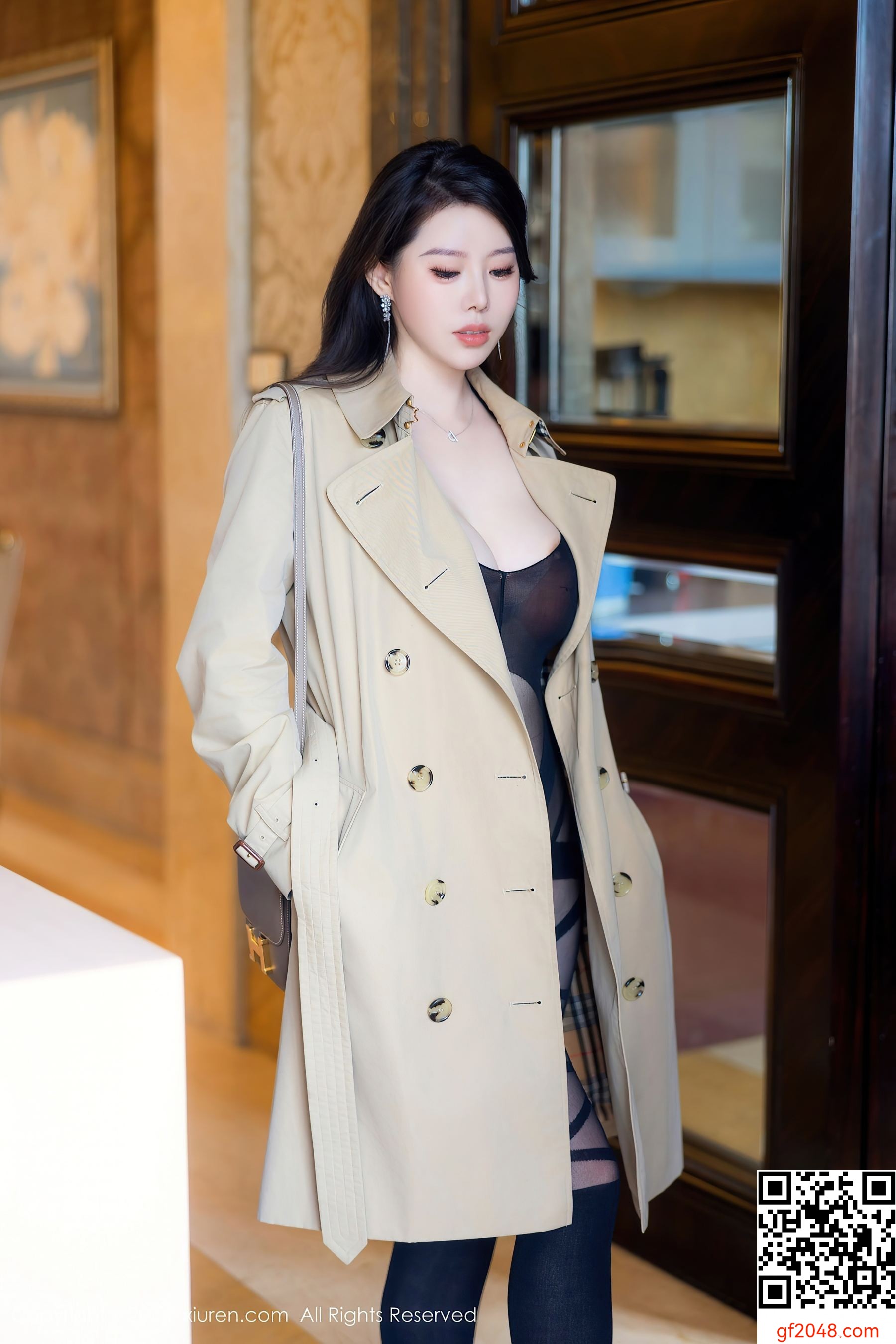 [XiuRen秀人网] No.8747 白茹雪abby 美腿黑丝