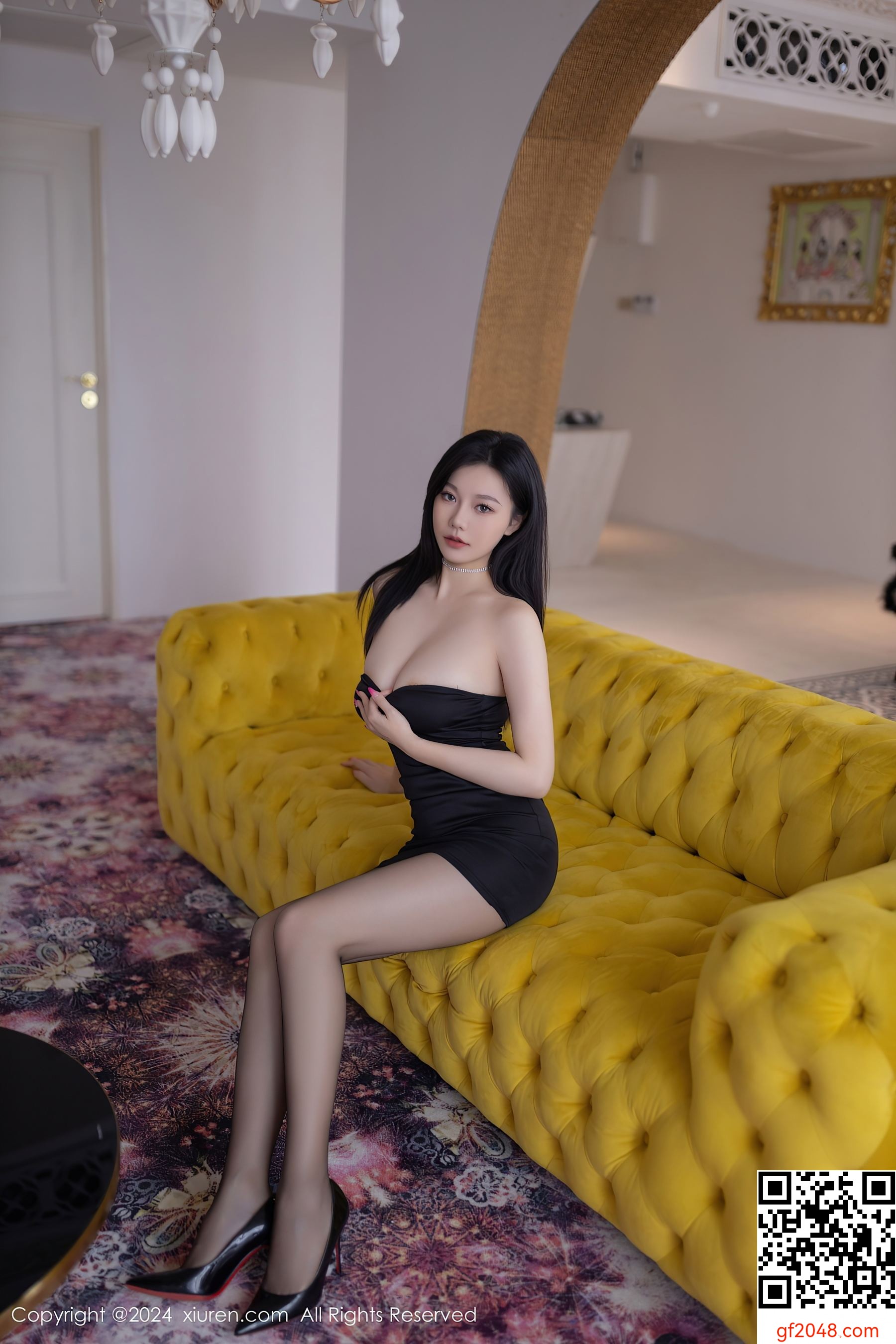 [XiuRen秀人网] No.8471 安然anran 黑丝美腿