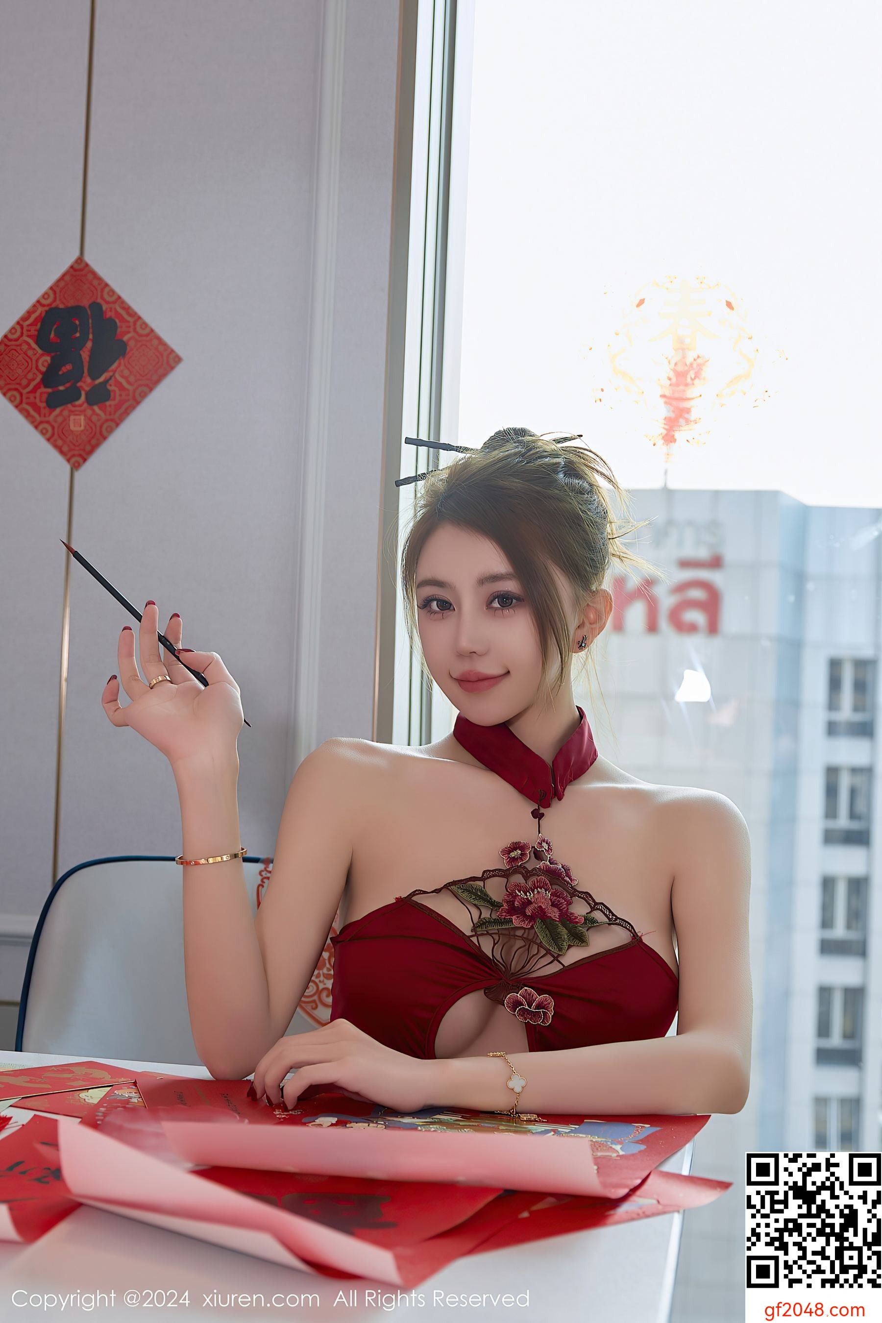 [XiuRen秀人网] No.8036 tina_甜仔 美臀黑丝