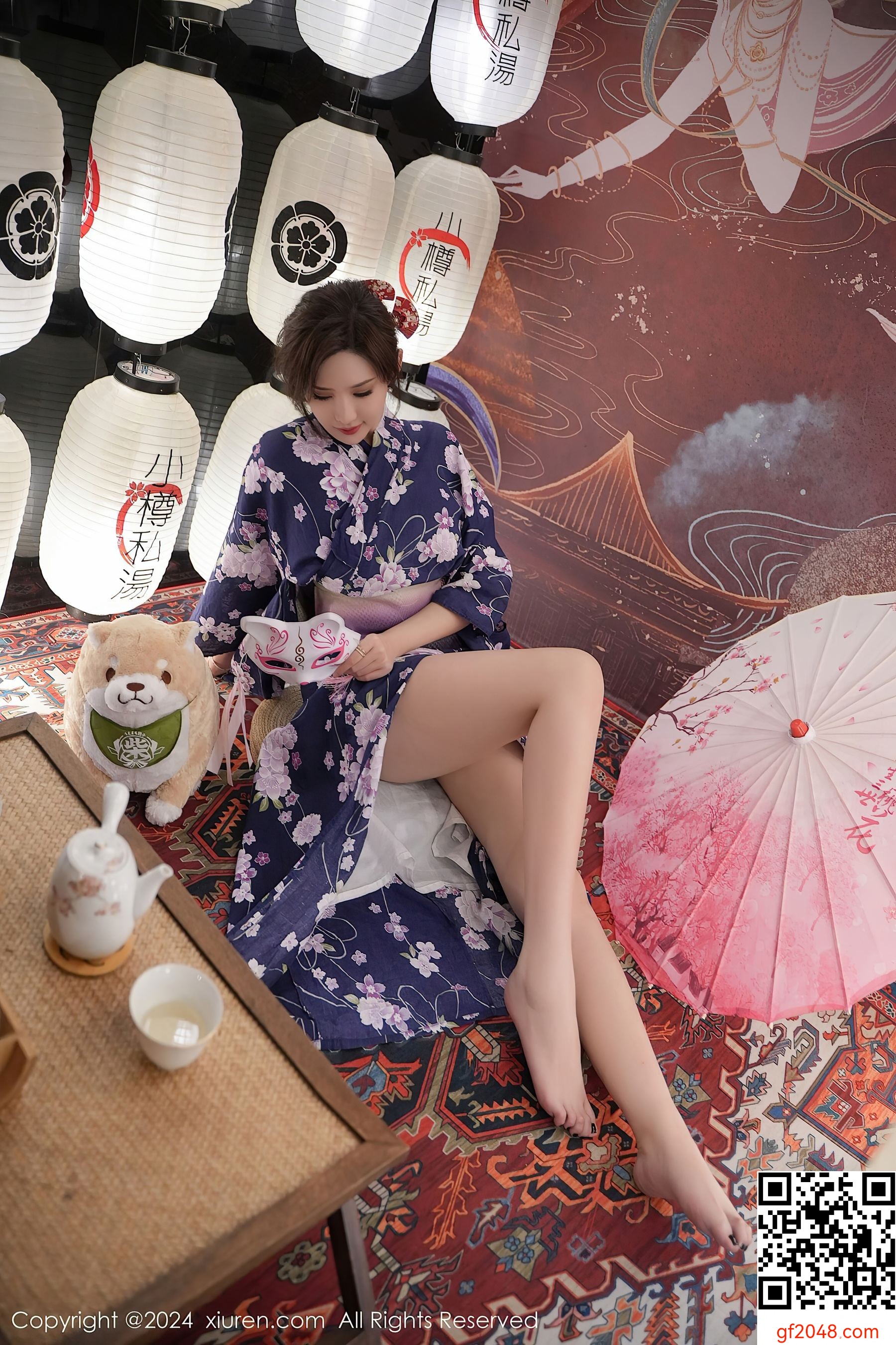 [XiuRen秀人网] No.7975 Carol周妍希 和服美臀