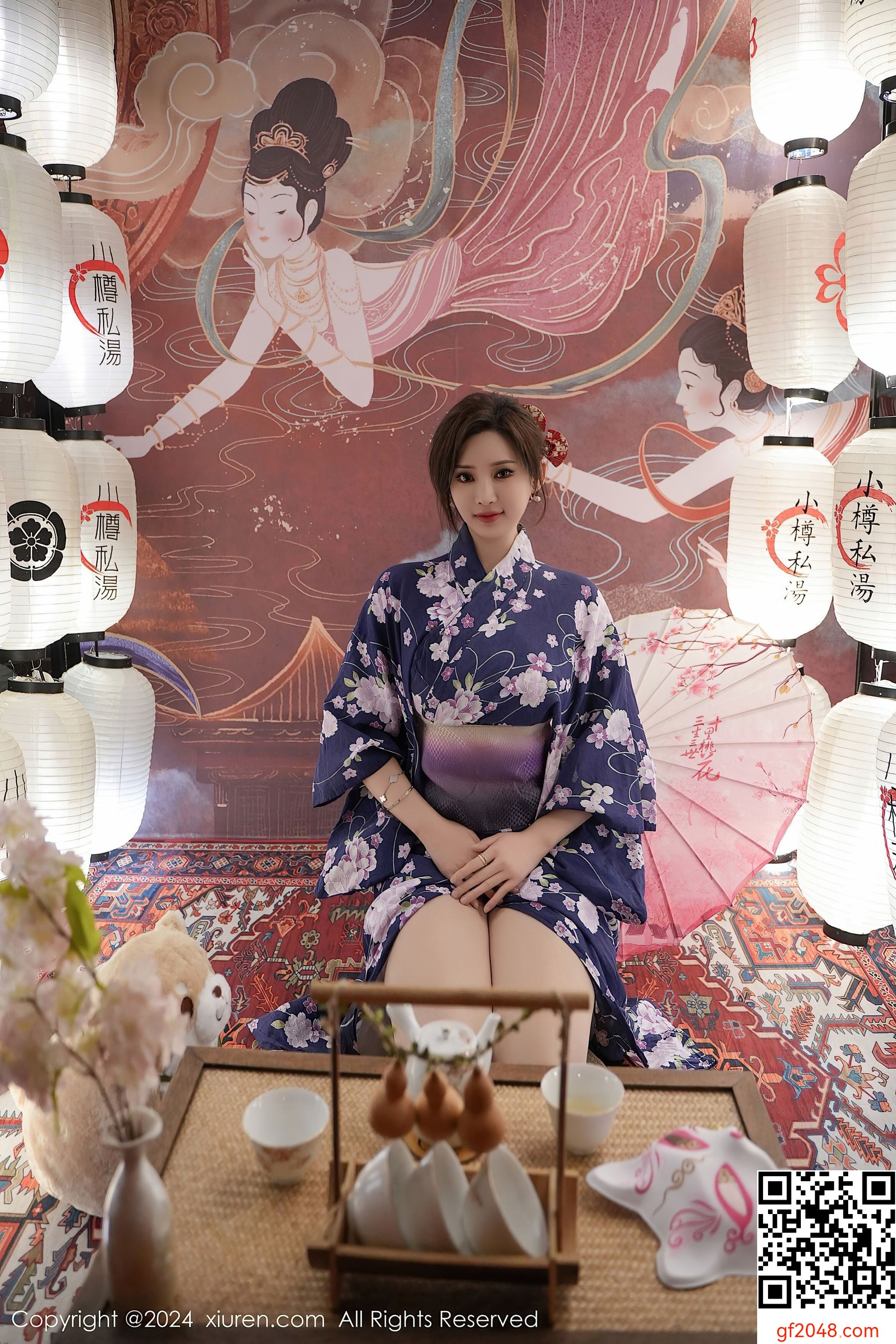[XiuRen秀人网] No.7975 Carol周妍希 和服美臀