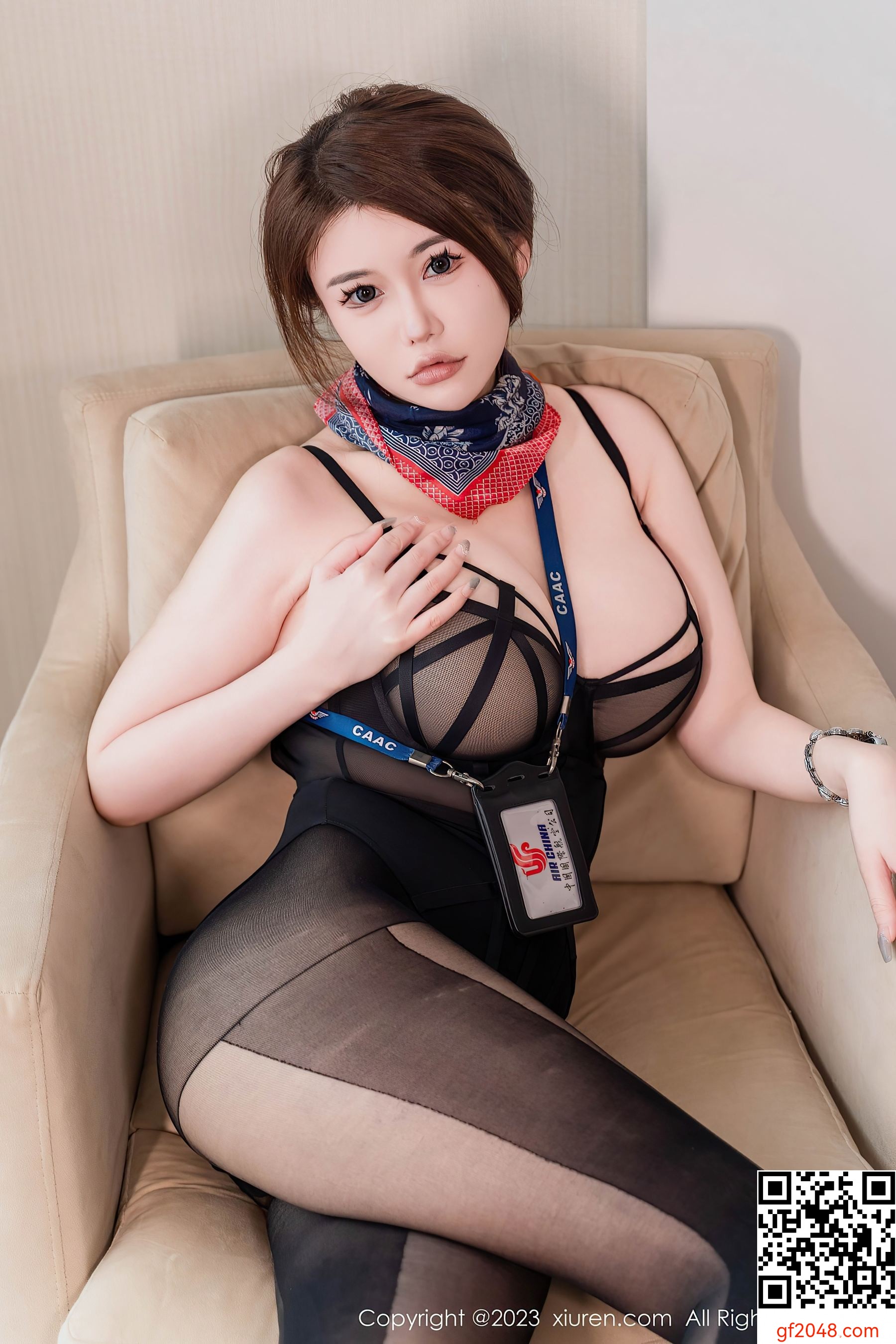 [XiuRen秀人网] No.7879 甜妮 黑丝美腿