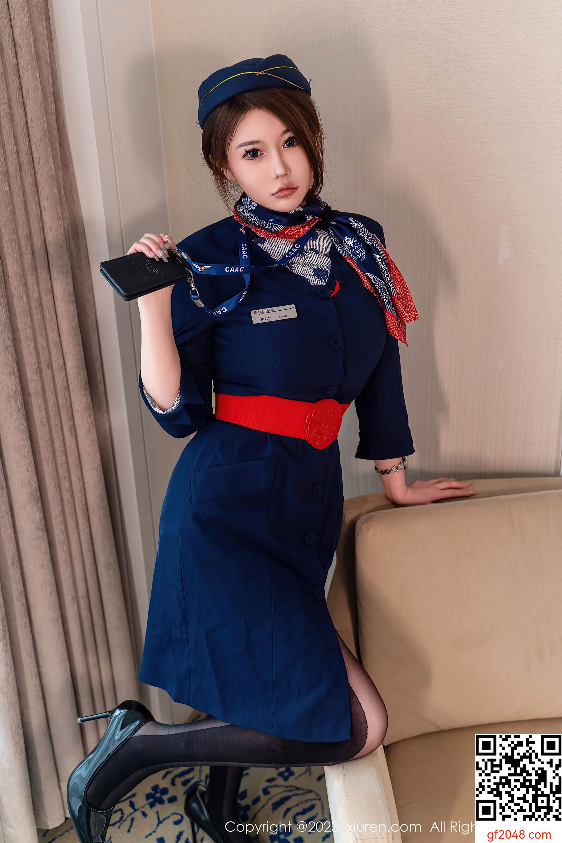 [XiuRen秀人网] No.7879 甜妮 黑丝美腿