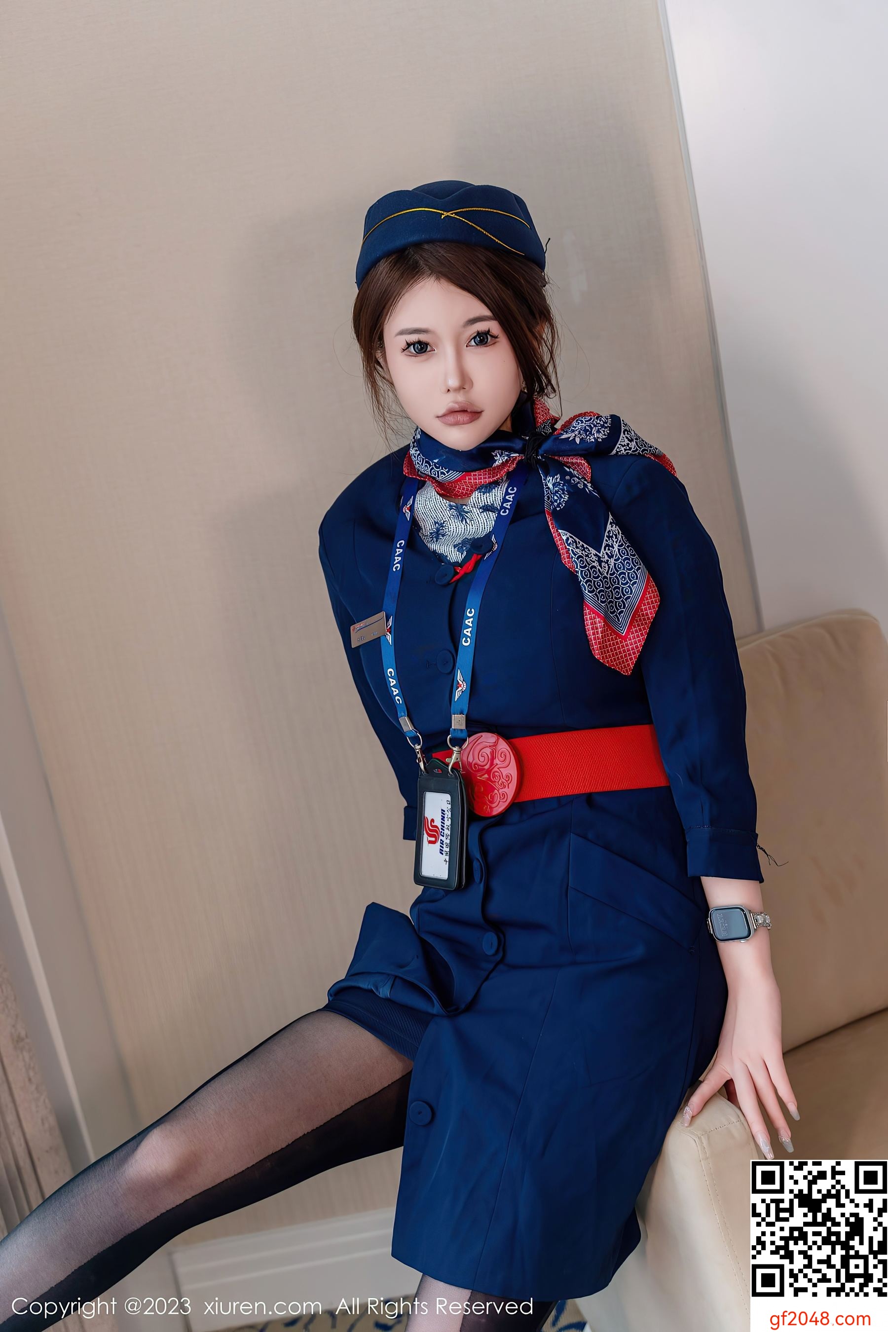 [XiuRen秀人网] No.7879 甜妮 黑丝美腿