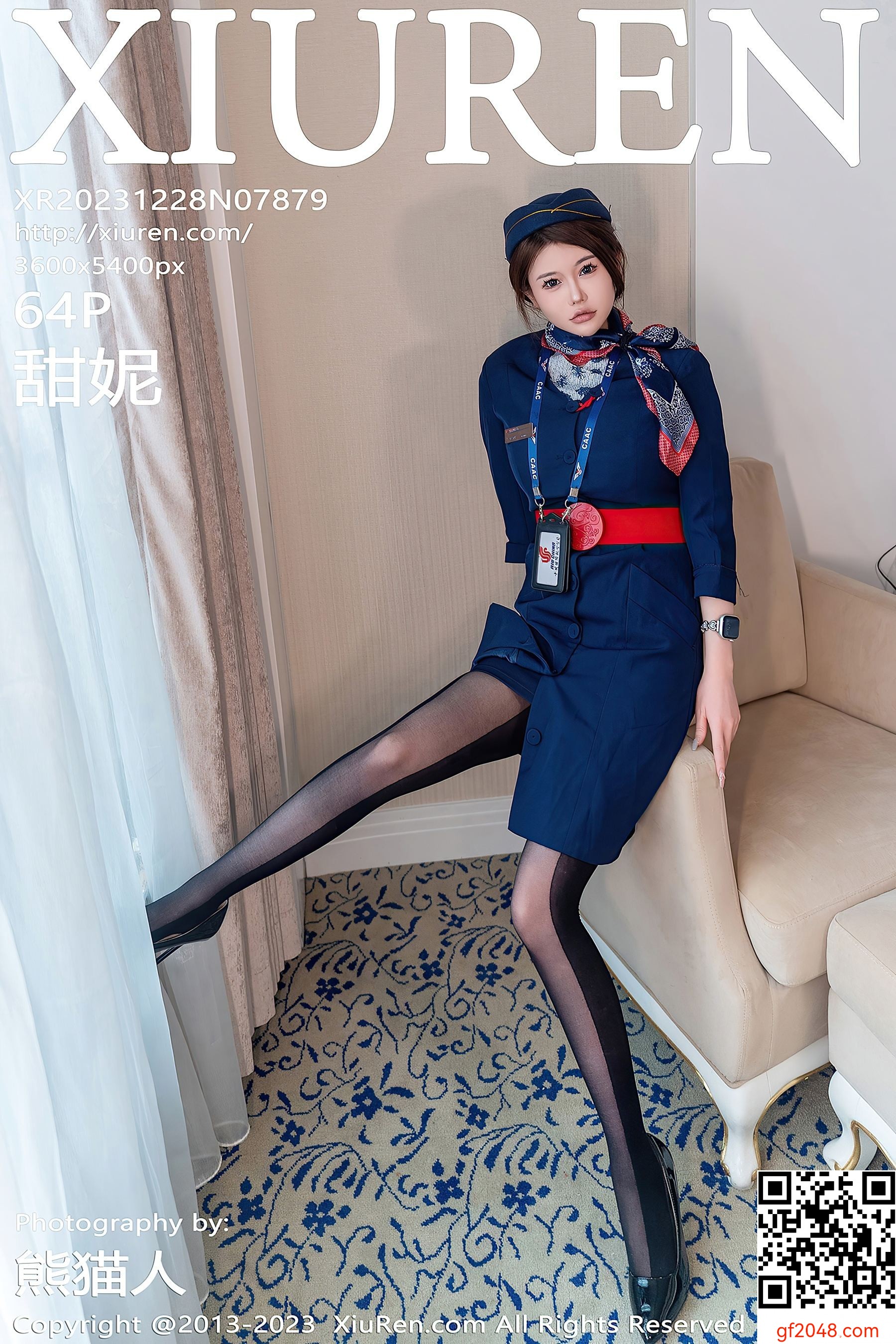 [XiuRen秀人网] No.7879 甜妮 黑丝美腿