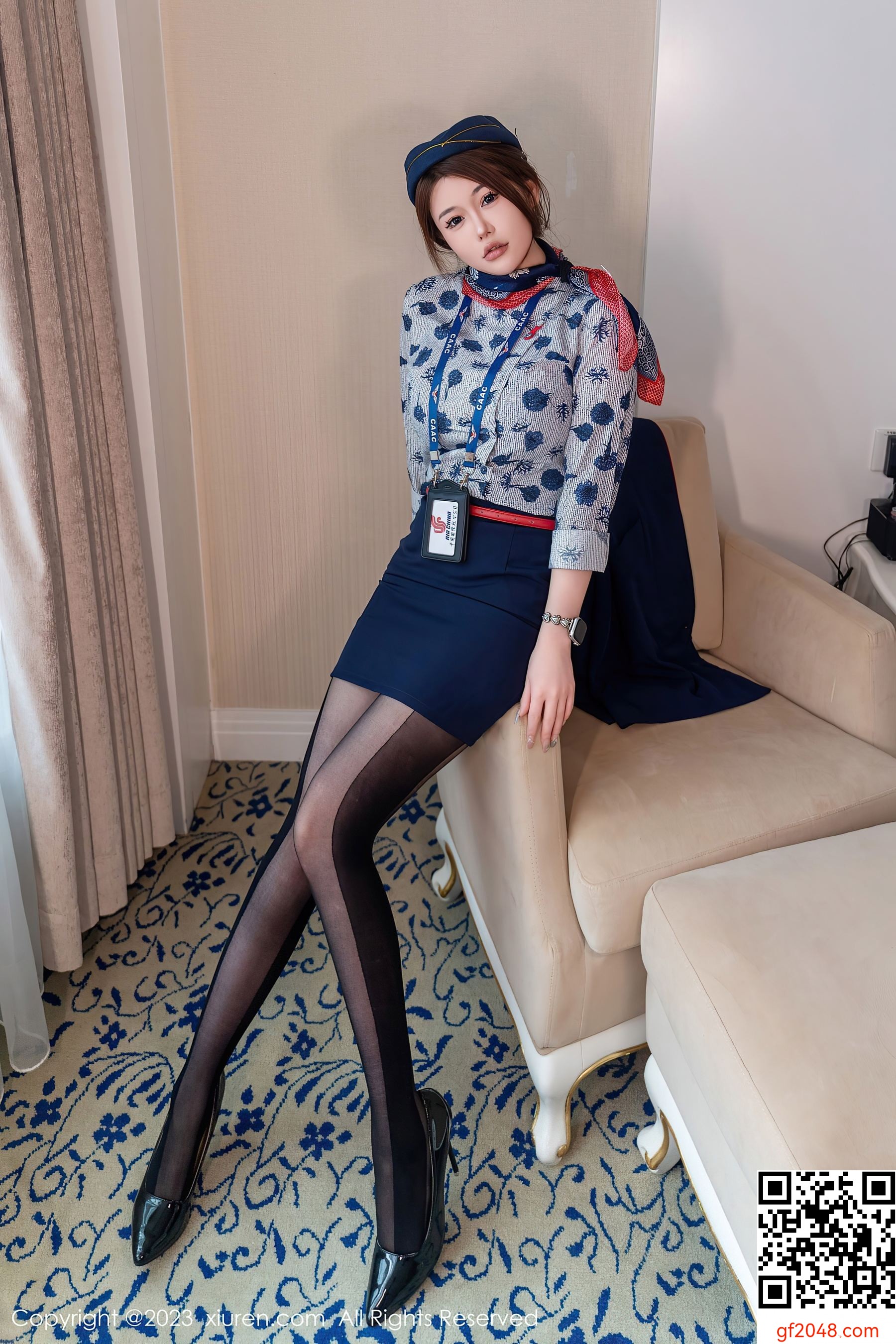 [XiuRen秀人网] No.7879 甜妮 黑丝美腿