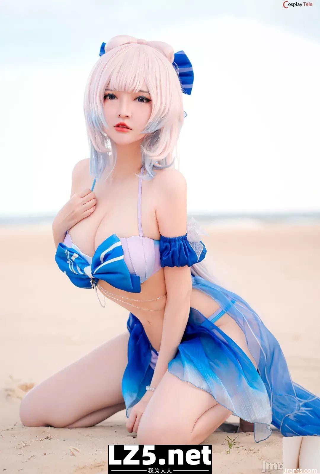 Unknown Cosplayer Kokomi Bikini (21P)