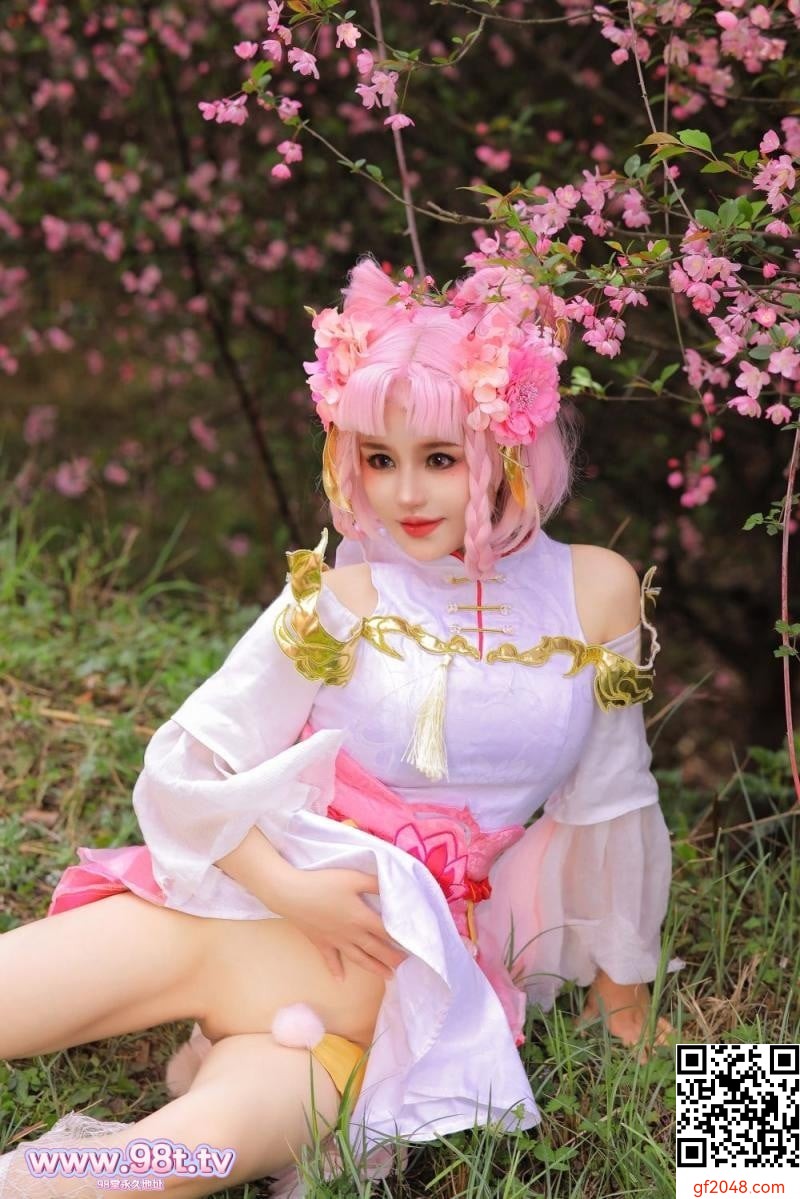 樱花树下的顶级白虎[58P]