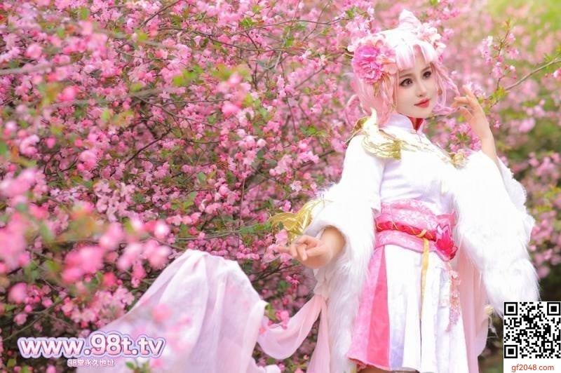 樱花树下的顶级白虎[58P]