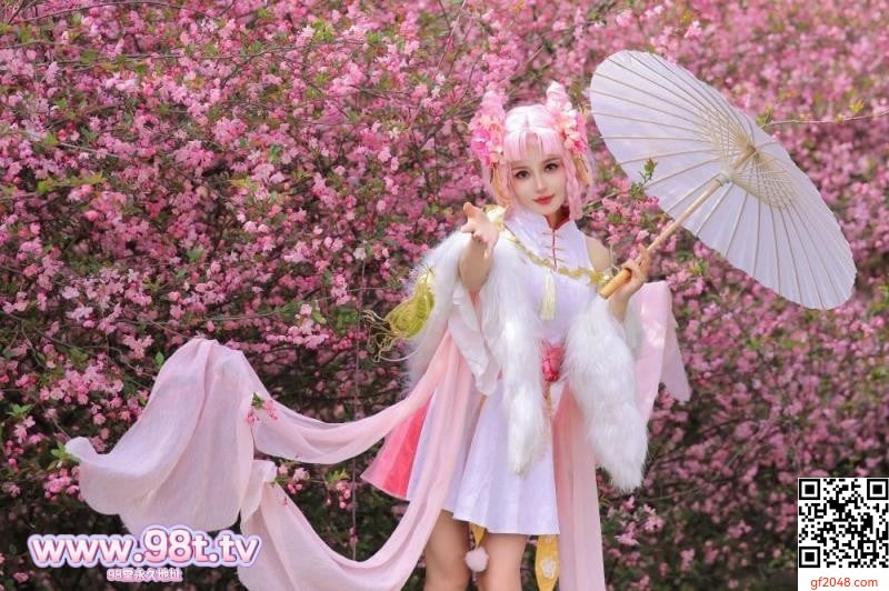 樱花树下的顶级白虎[58P]