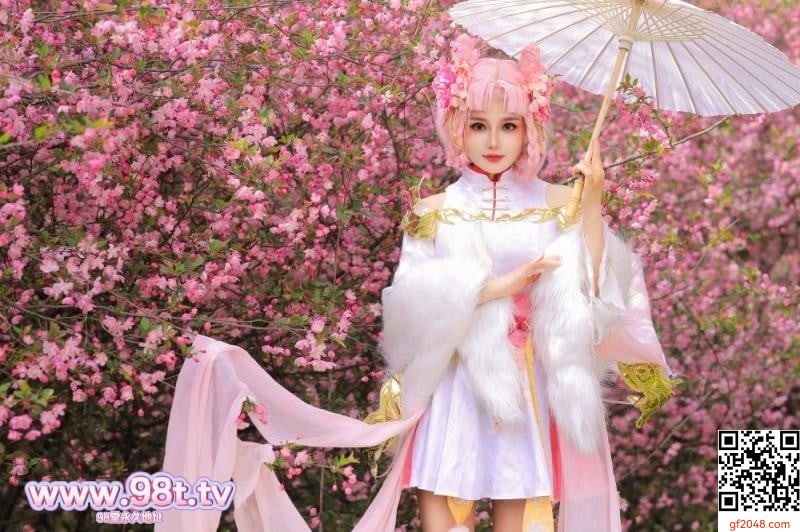 樱花树下的顶级白虎[58P]