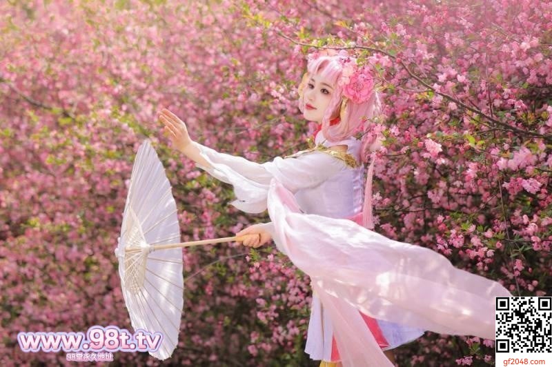 樱花树下的顶级白虎[58P]