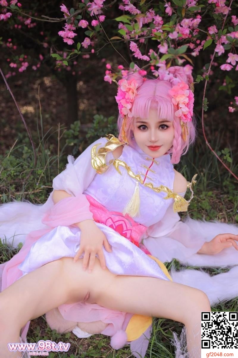 樱花树下的顶级白虎[58P]