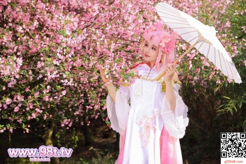 樱花树下的顶级白虎[58P]